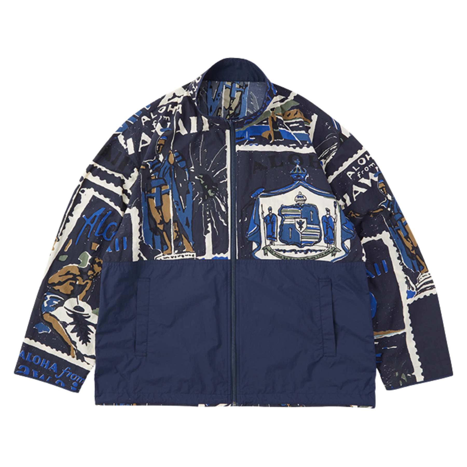 ジャケット・アウター Porterclassic HAWAII ZIP UP JACKET 25SS HAWAIIAN OUTDOOR ZIP UP JACKET