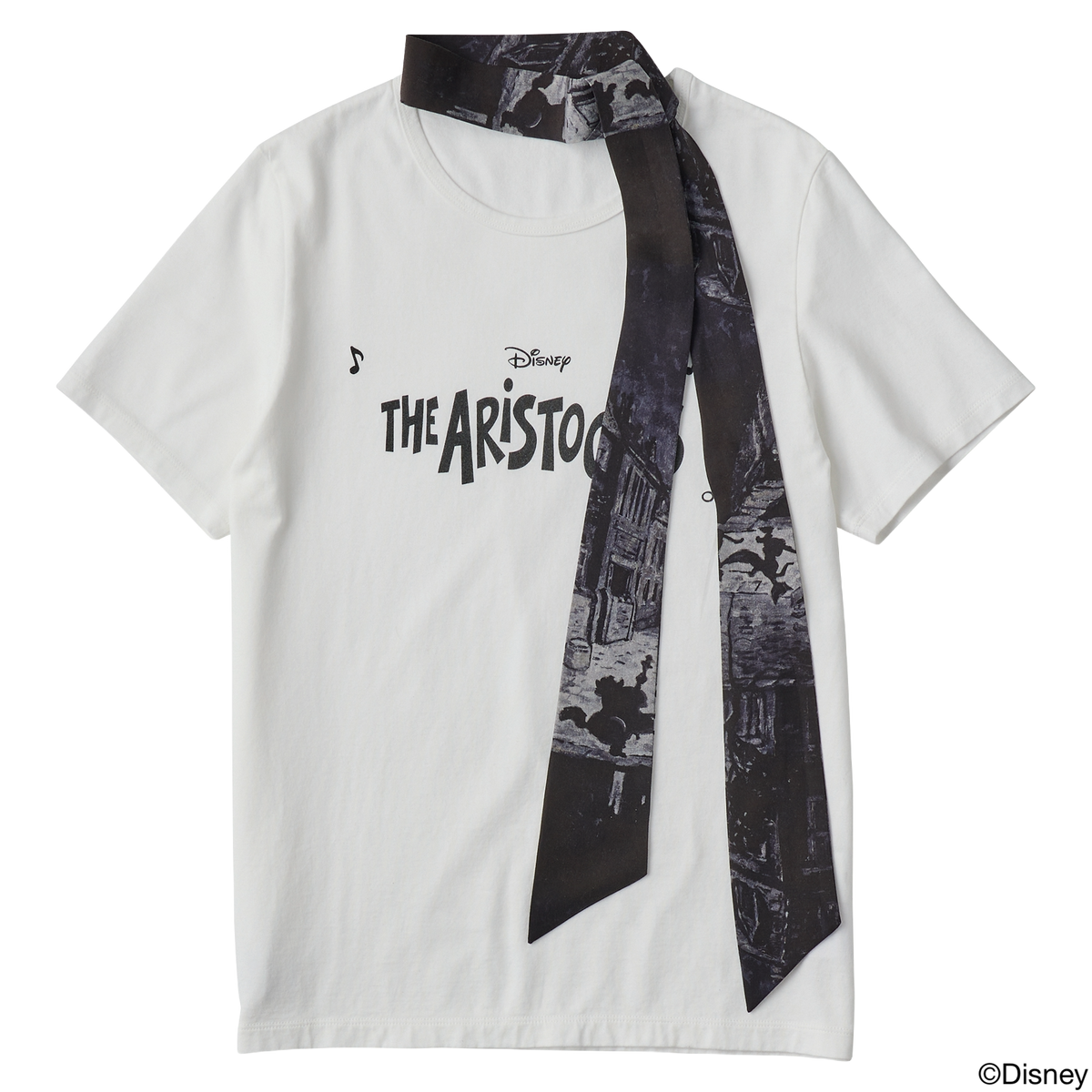 DISNEY / PC T-SHIRT COLLECTION LADIES' T-SHIRT WITH SCARVES / THE ARISTOCATS