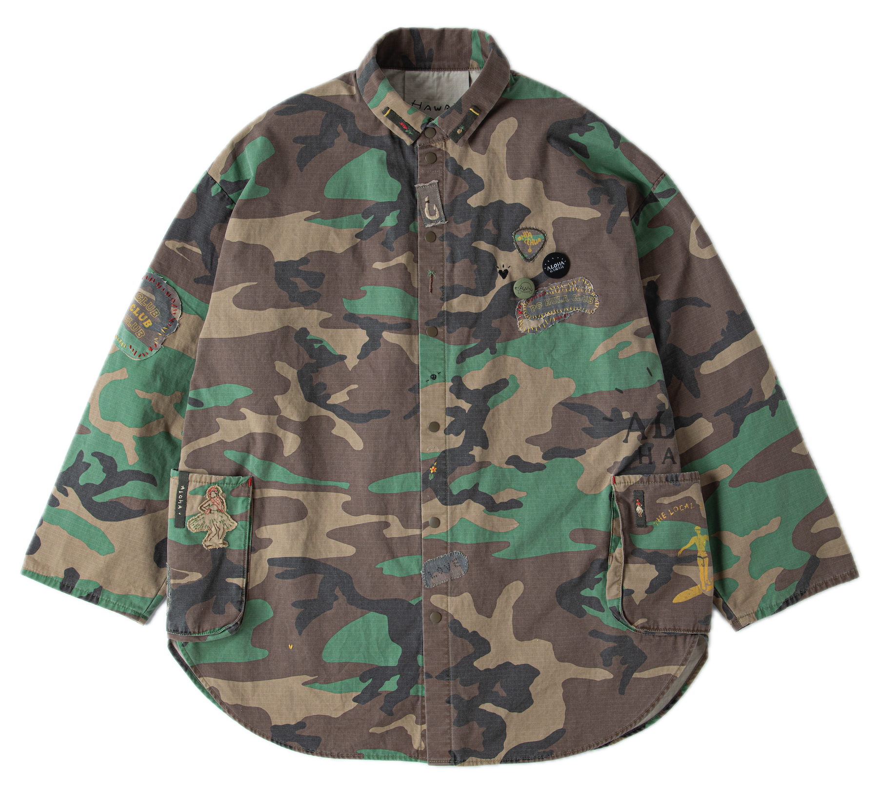ALOHA CAMOUFLAGE SHIRT JACKET