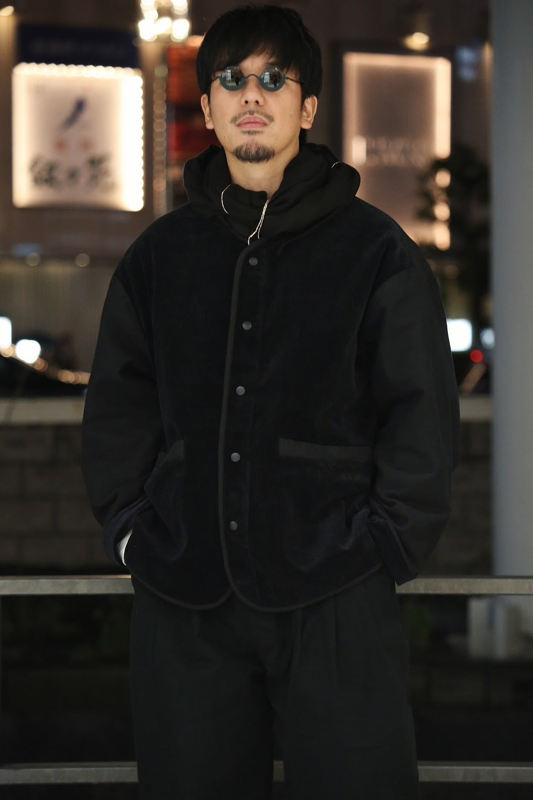 CORDUROY MOLESKIN HYBRID CARDIGAN