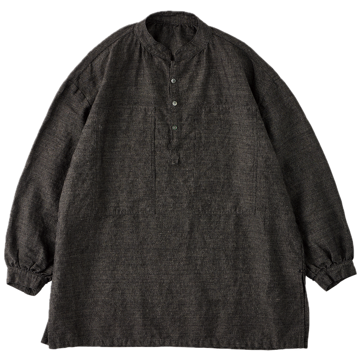 PC EXCLUSIVE” BRESSON STAND COLLAR LONG SMOCK SHIRT PC EXCLUSIVE” BRESSON STAND COLLAR LONG SMOCK SHIRT