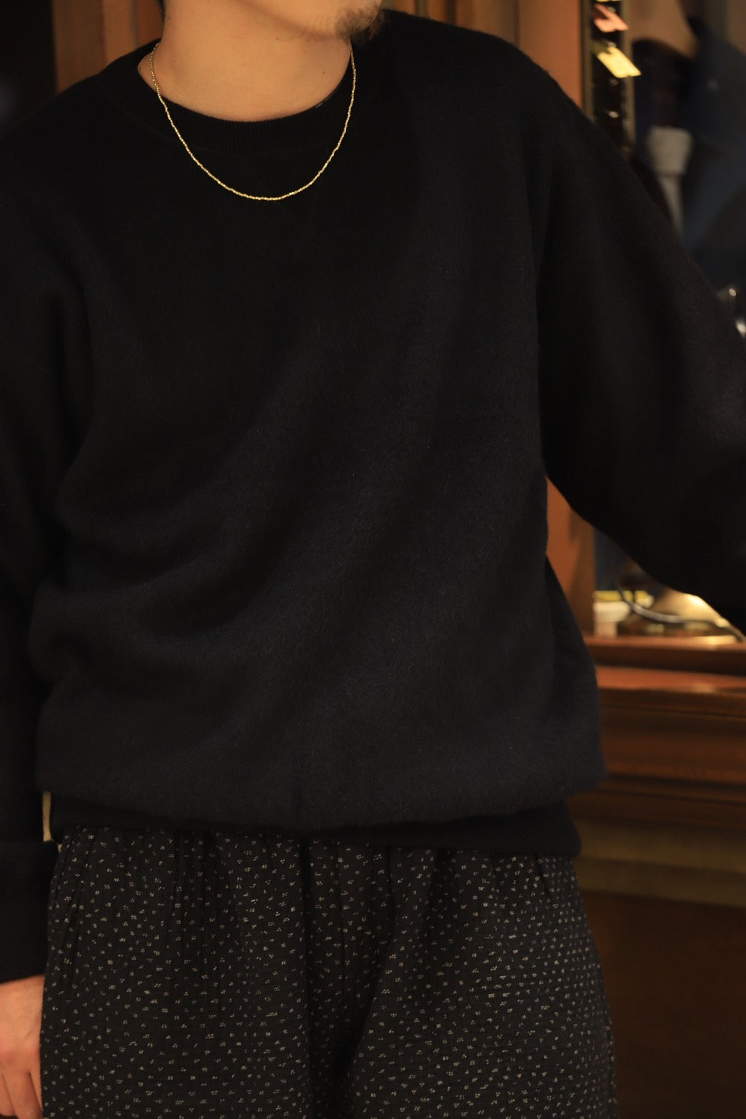 BABY ALPACA / CASHMERE DOUBLE FACE CREWNECK