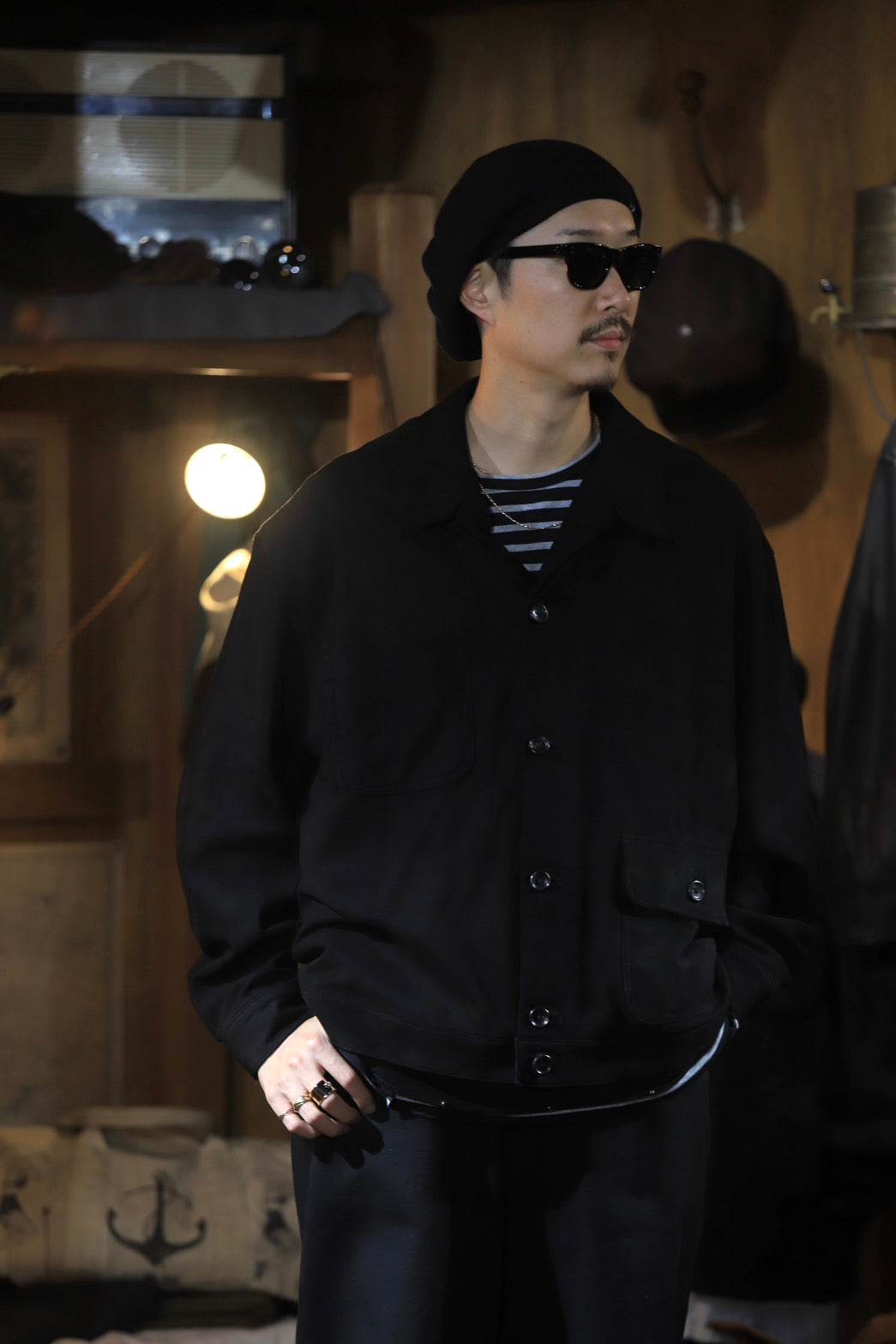 LEATHER SUEDE DUKE JACKET (ENTREFINO)