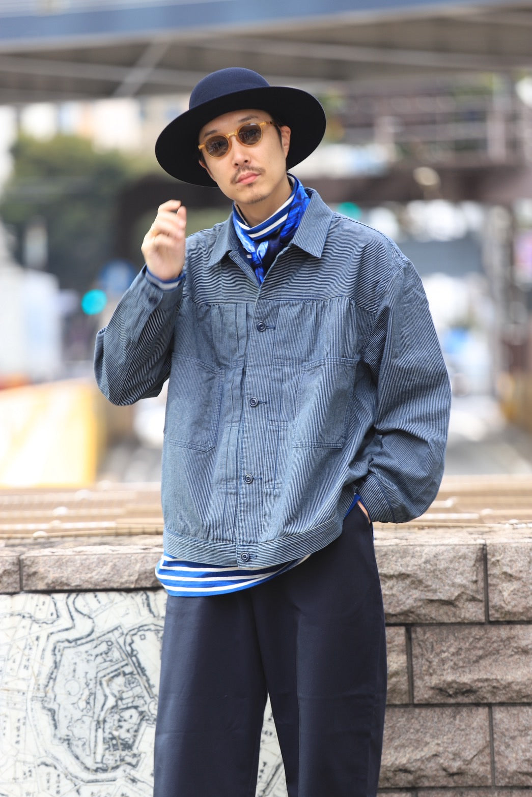 FRENCH HICKORY SHORT JACKET
