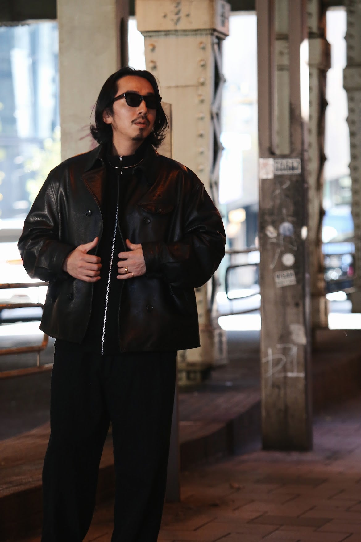 LEATHER DOUBLE JACKET