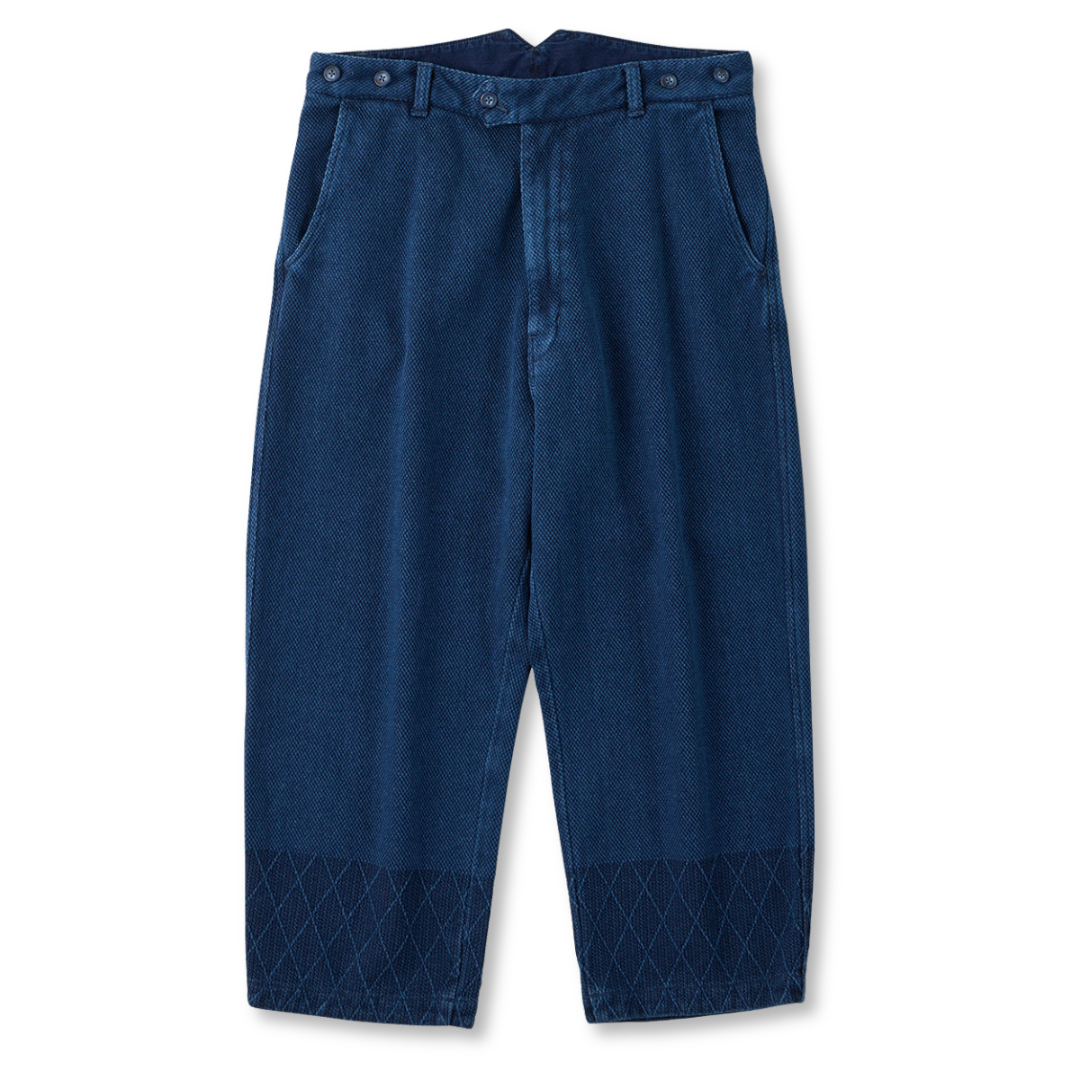 favorite フェイバリット　重ねゴシックレースのクラシックマント　青 INDIGO LINEN SWING TOP