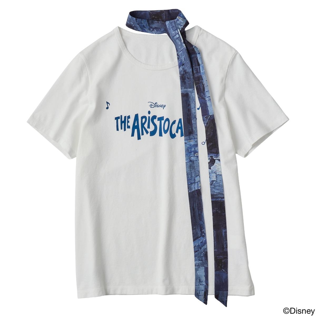 DISNEY / PC T-SHIRT COLLECTION LADIES' T-SHIRT WITH SCARVES / THE ARISTOCATS
