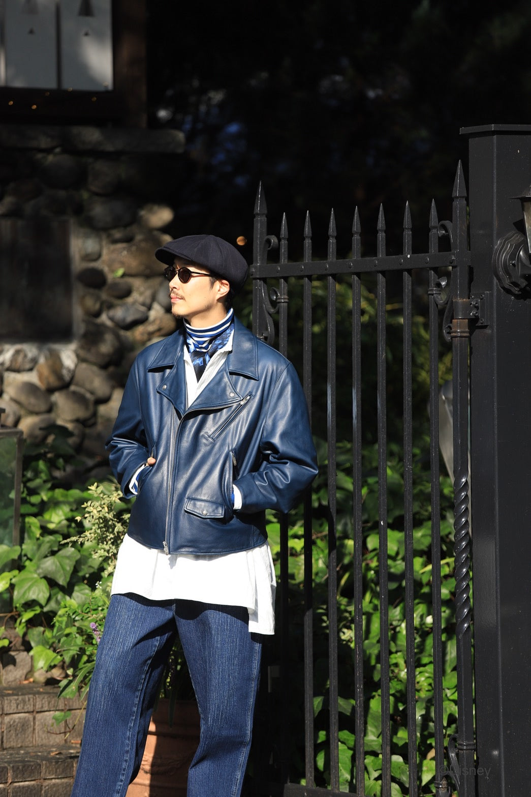 PC RIDERS JACKET W / LOVE & PEACE SILVER