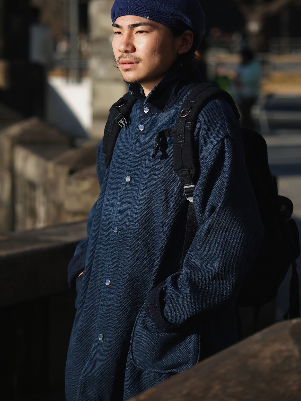 PC KENDO SHIRT JACKET W / LAPIS & SILVER (LIMITED)