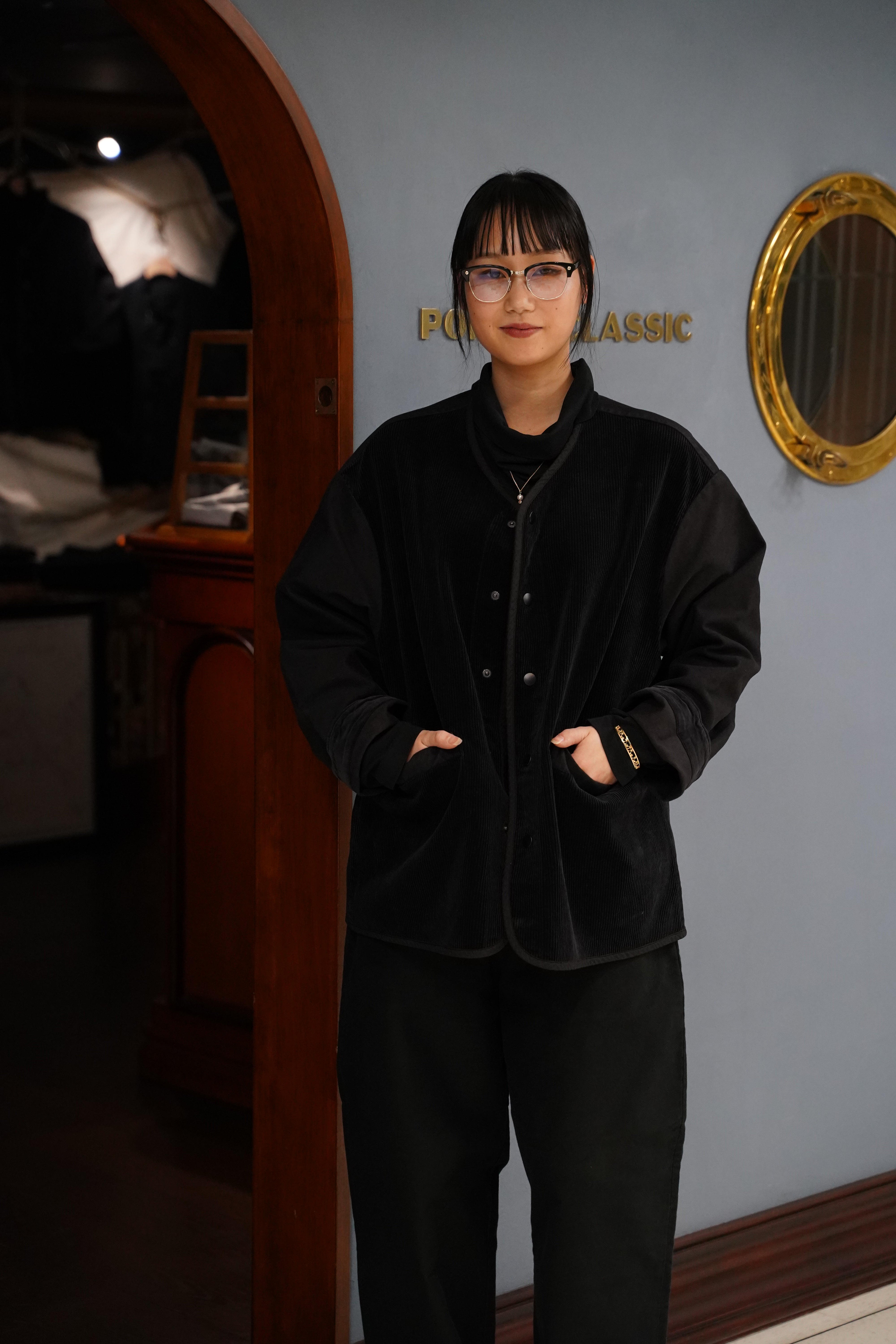 CORDUROY MOLESKIN HYBRID CARDIGAN