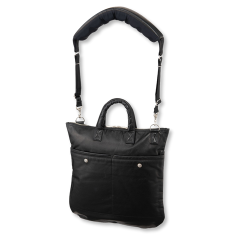 PC RIDERS LEATHER NEWTON HELMET CASE W / LOVE & PEACE SILVER PC RIDERS LEATHER NEWTON HELMET CASE W / LOVE & PEACE SILVER