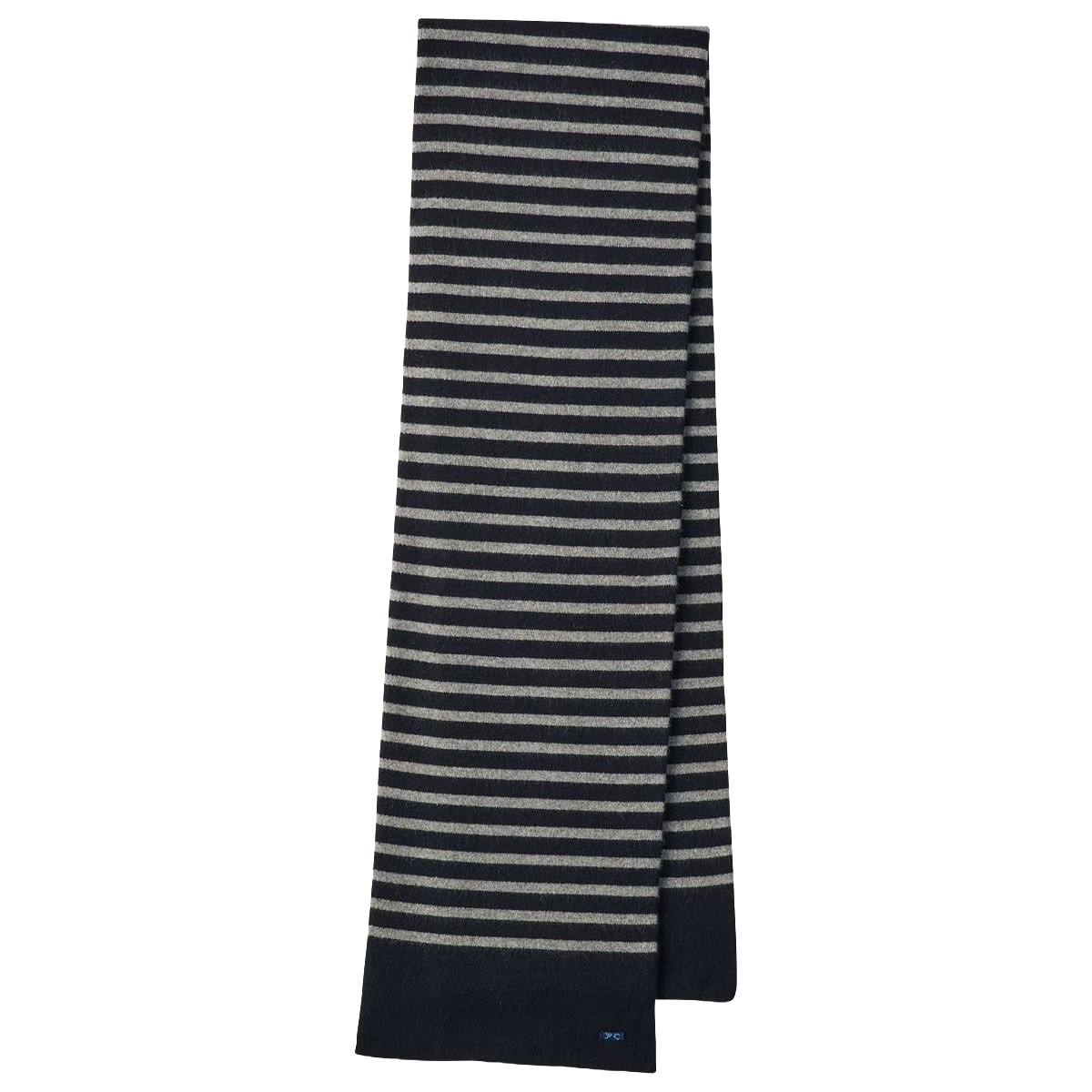 CASHMERE KNIT BORDER STOLE (BABY CASH)