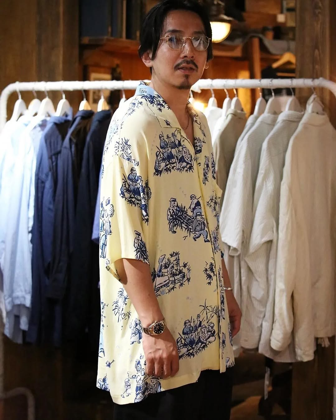 クリーニング済 ポータークラシック ハワイアン ヒストリー アロハ シャツ L クリーニング済 ポータークラシック ハワイアン ヒストリー
