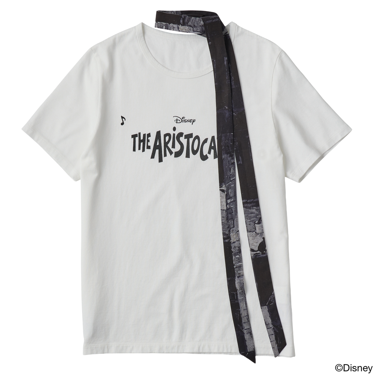 DISNEY / PC T-SHIRT COLLECTION LADIES' T-SHIRT WITH SCARVES / THE ARISTOCATS