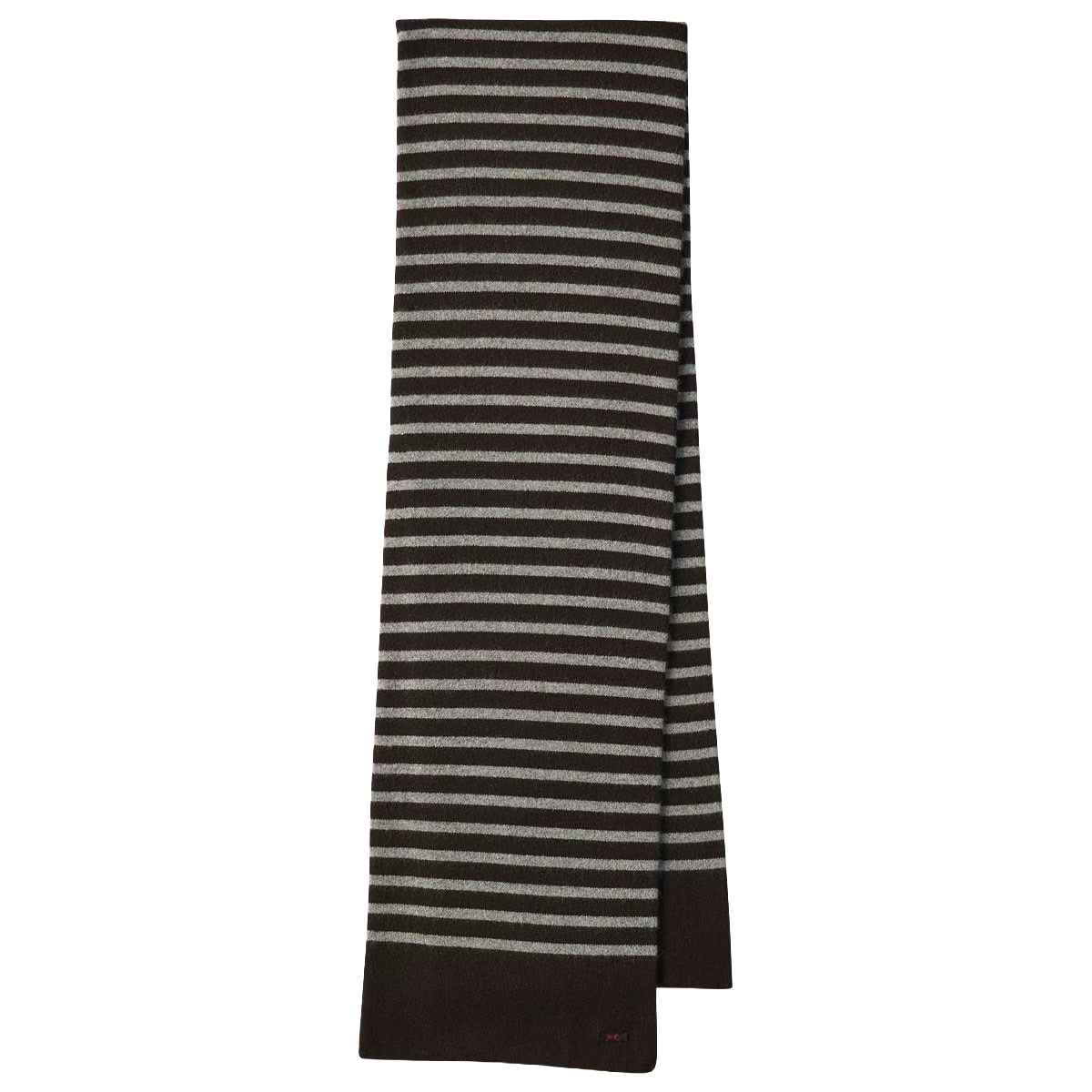 CASHMERE KNIT BORDER STOLE (BABY CASH)