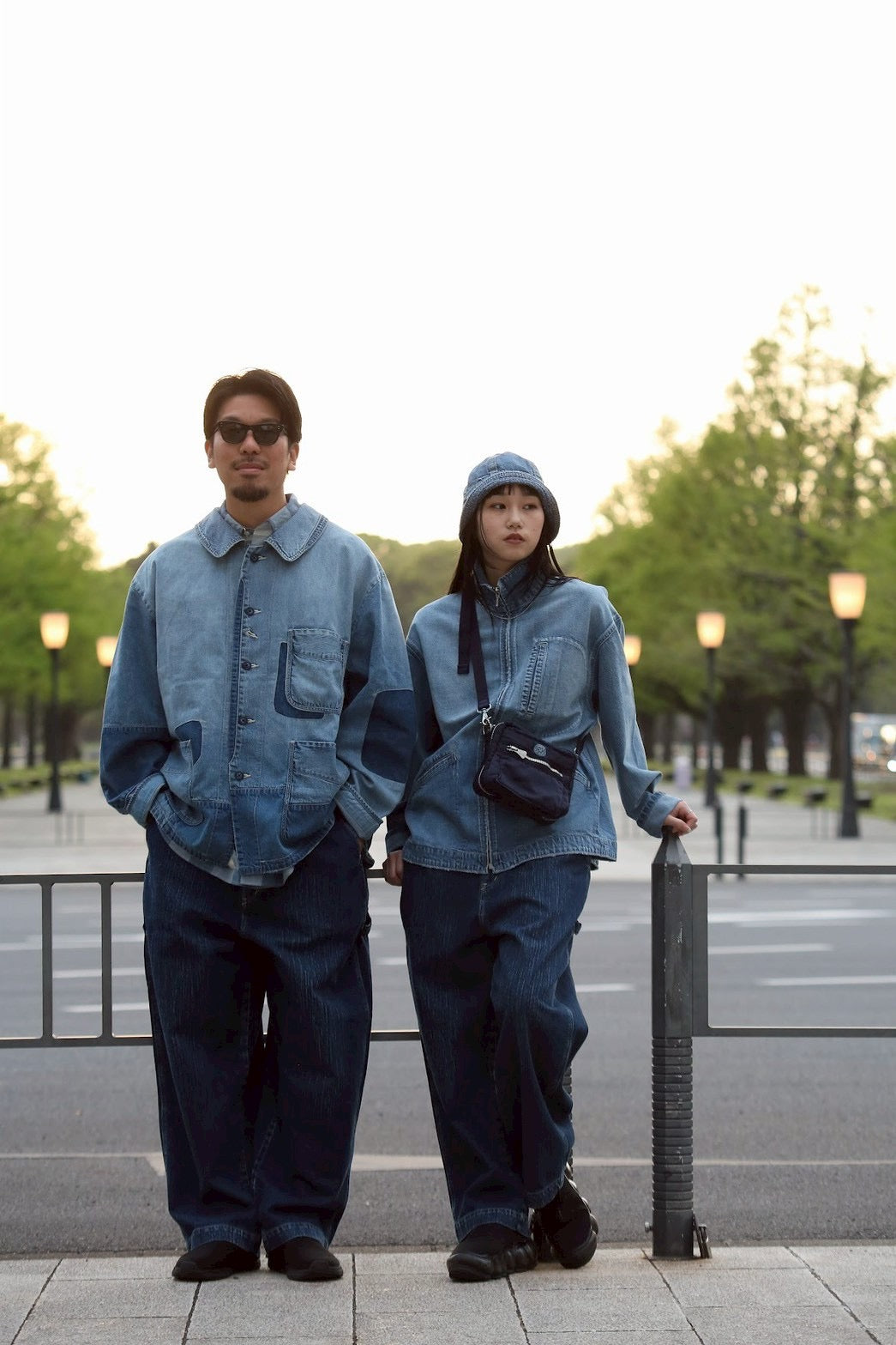 STEINBECK DENIM PAINTER PANTS -NAVY-