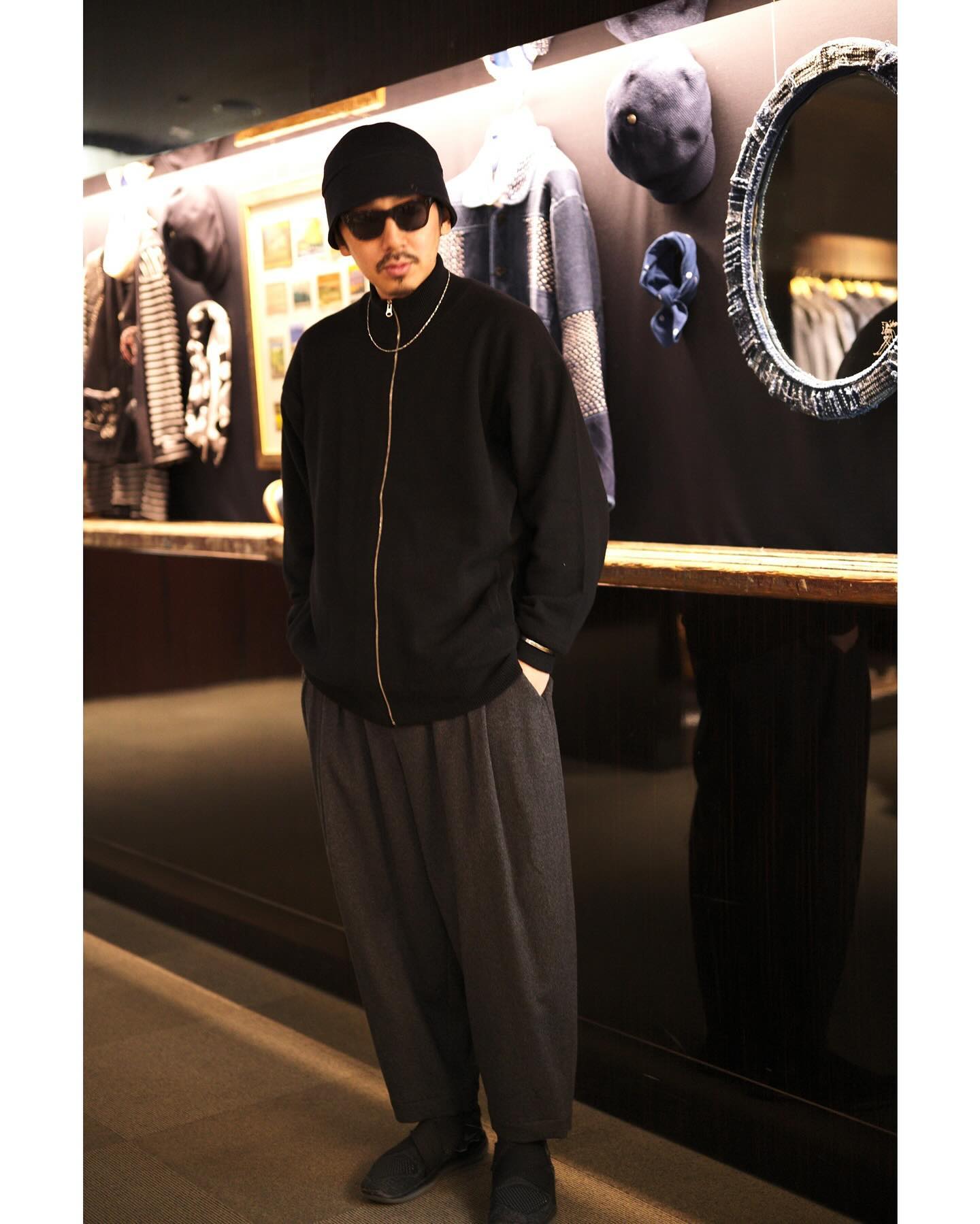 ポータークラシック　セーター CASHMERE KNIT ZIP UP(BABY CASH)