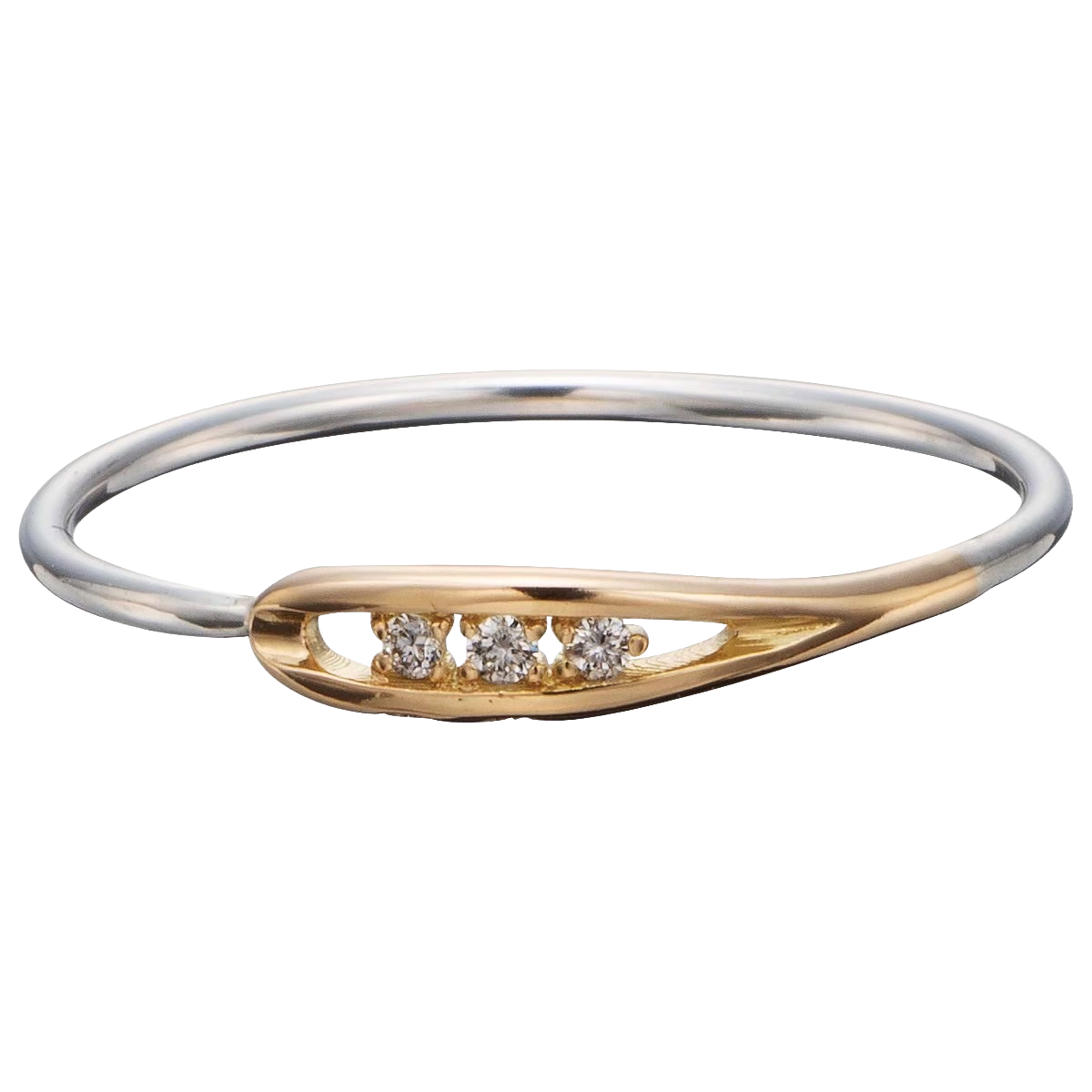 NEEDLE RING W / DIAMONDS