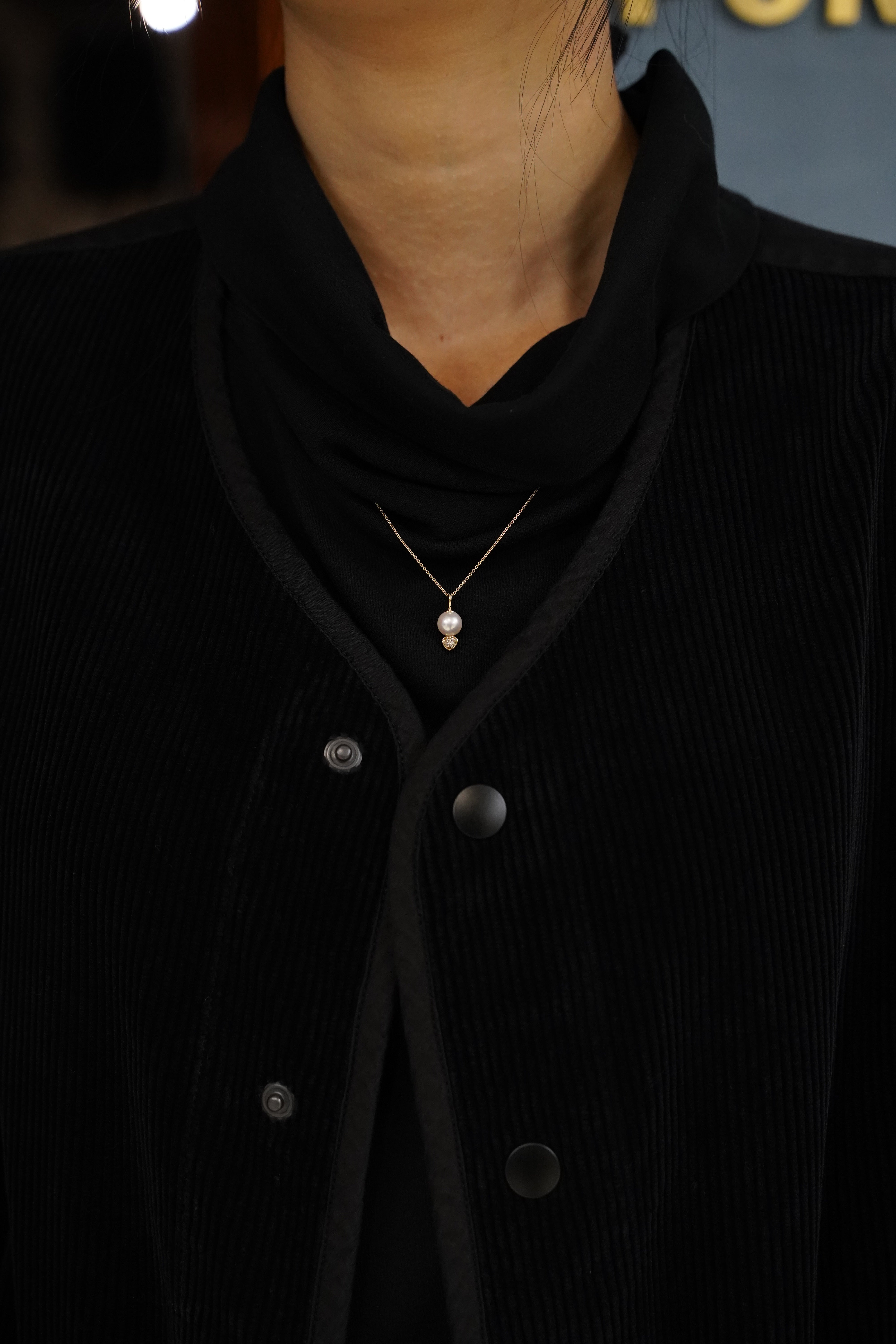 DIAMOND & PEARL NECKLACE (LIMITED)