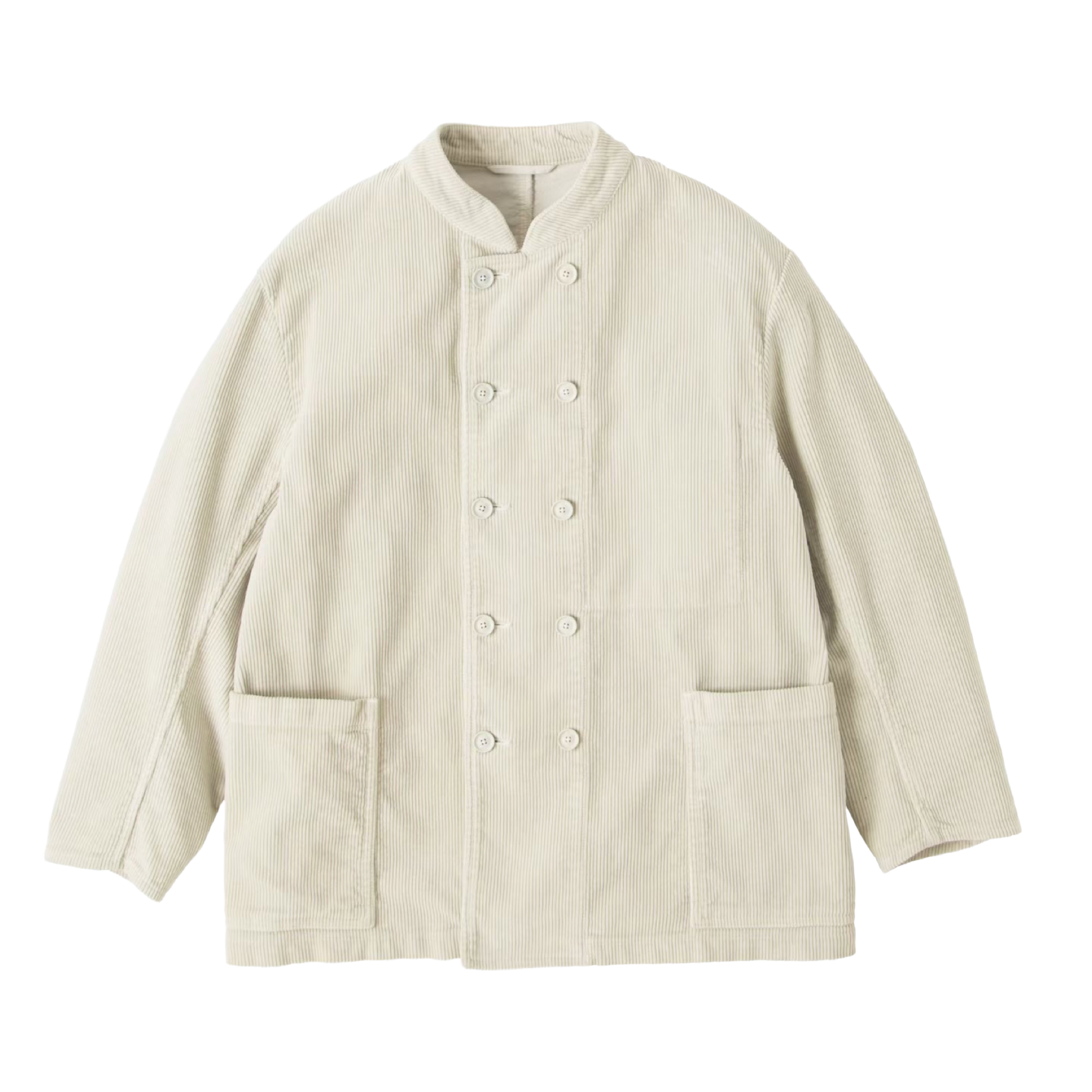 CORDUROY STAND COLLAR FRENCH  DOUBLE JACKET