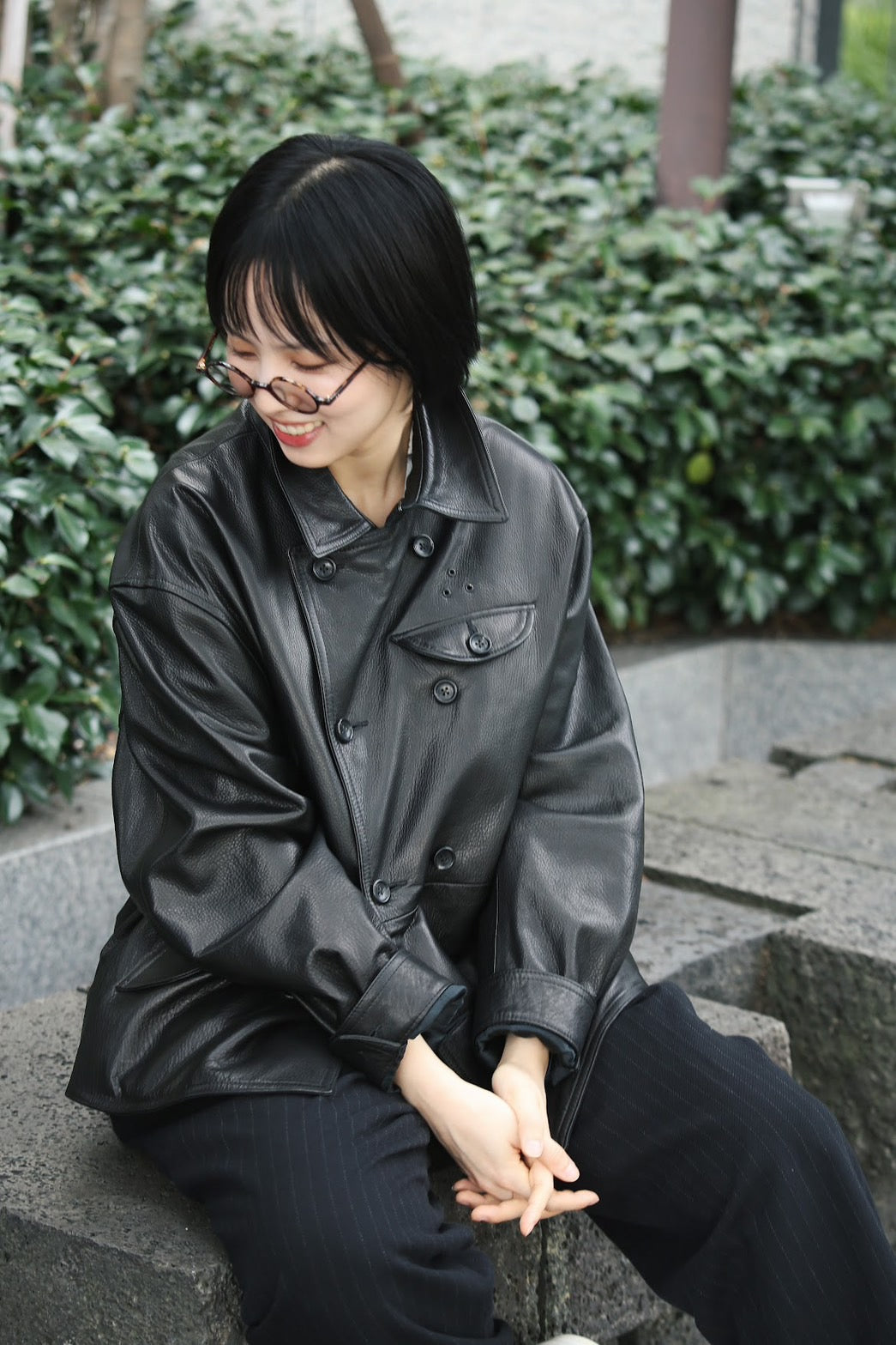 LEATHER DOUBLE JACKET