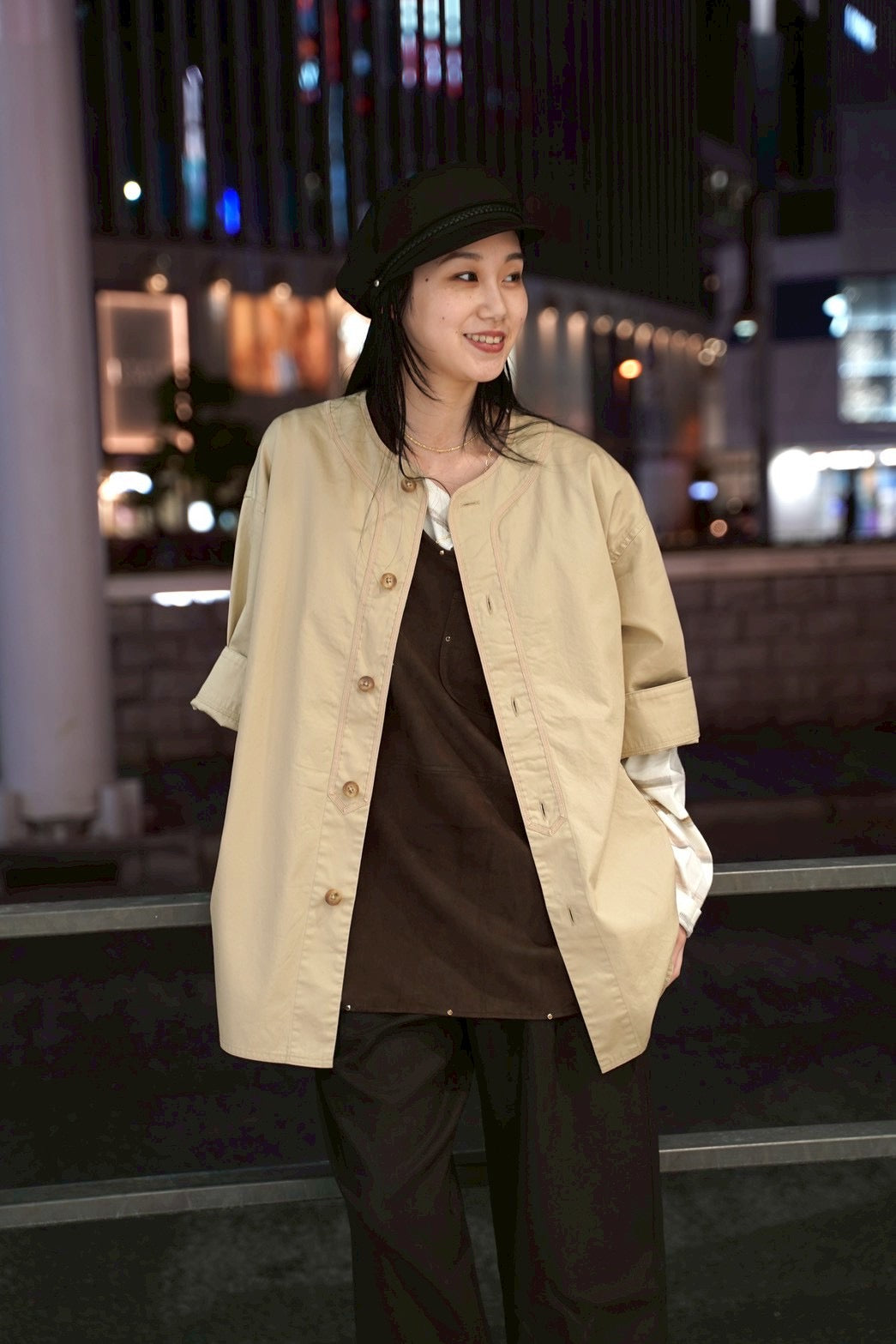 GABARDINE BASEBALL SHIRT
