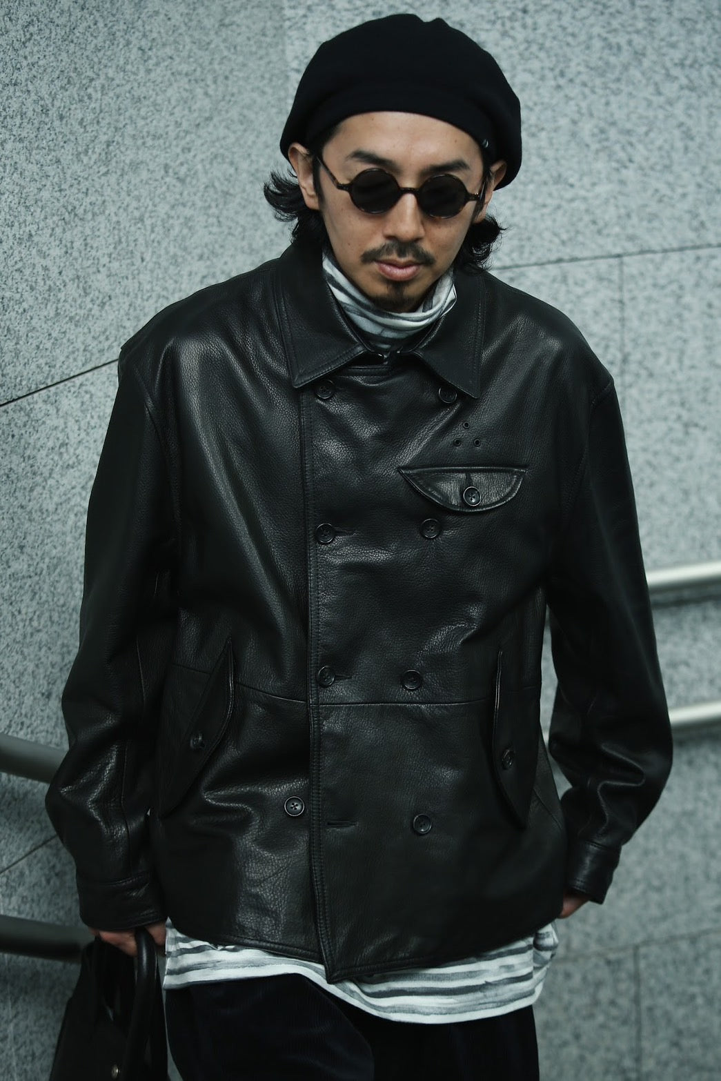 LEATHER DOUBLE JACKET