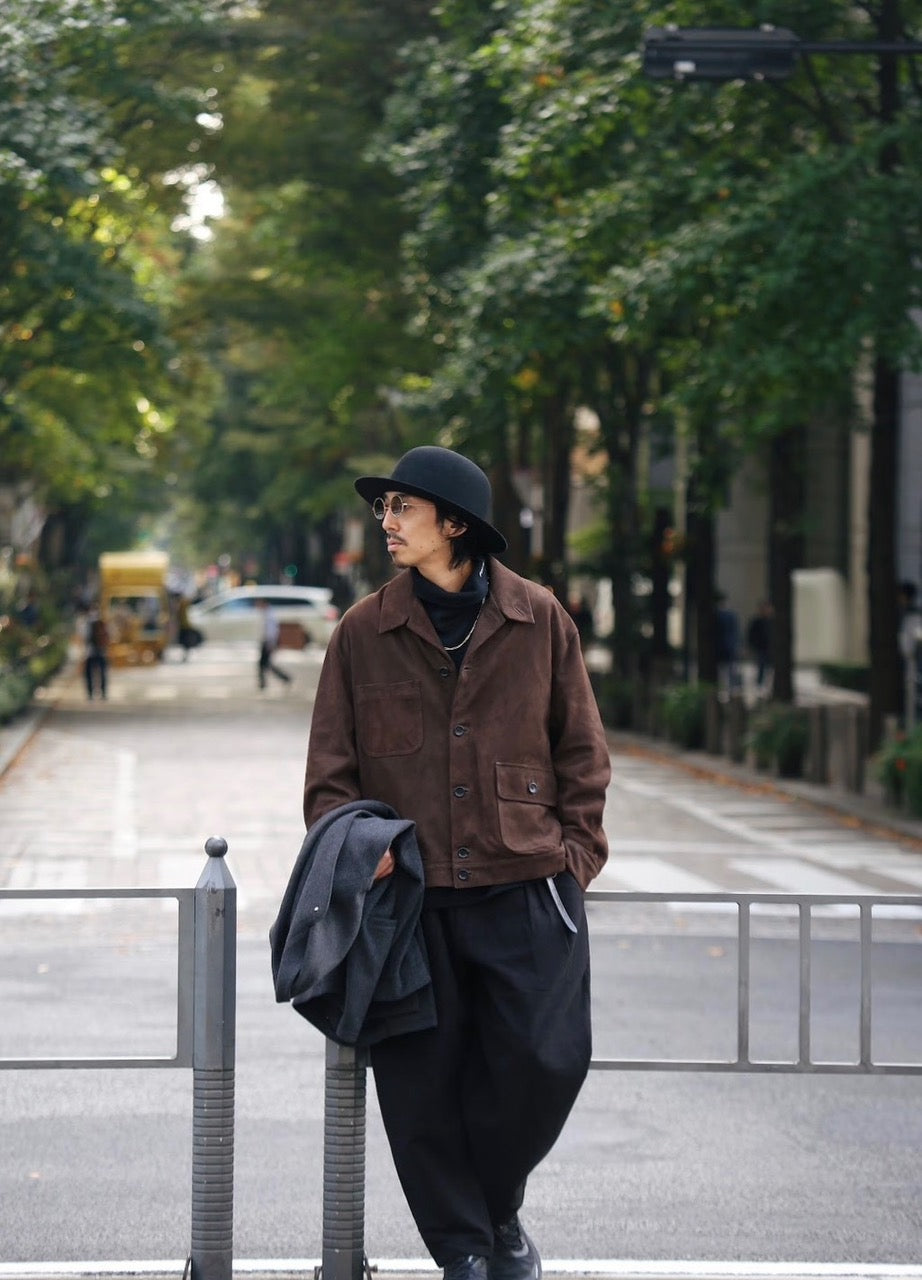 LEATHER SUEDE DUKE JACKET (ENTREFINO)