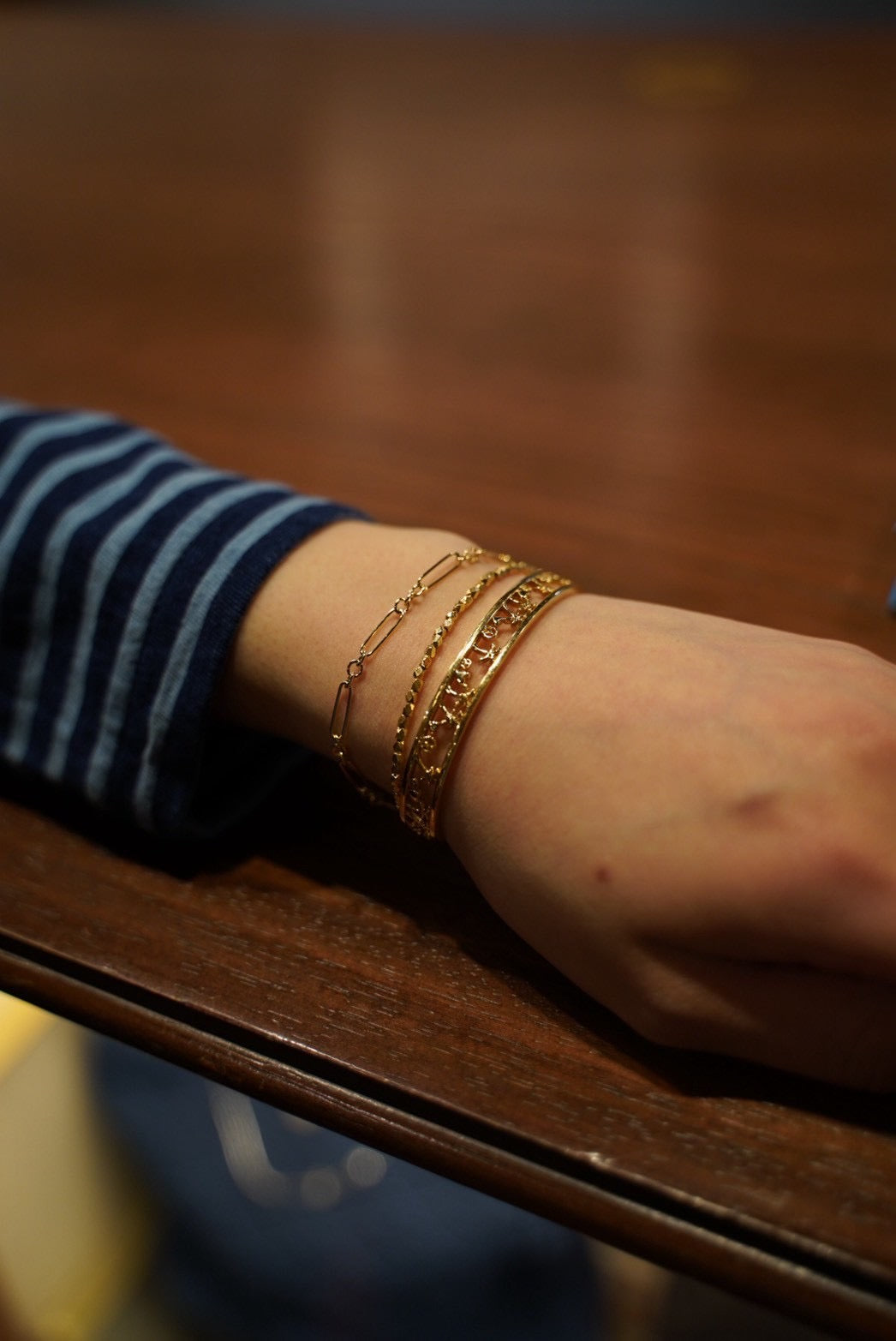 昼下がり GOLD CHAIN BRACELET M