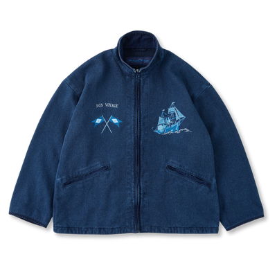 PC KENDO ZIP UP JACKET EMBROIDERY (LE TOUR DU MONDE)