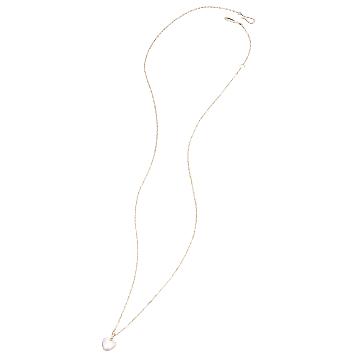 NATURAL HEART PEARL GOLD NECKLACE (LIMITED)