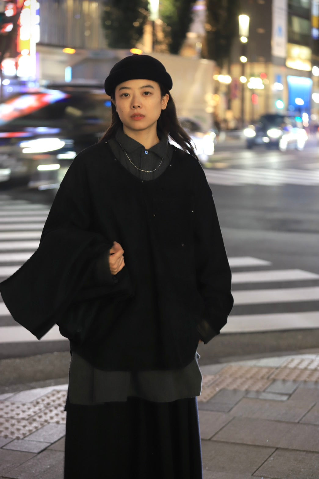 LEATHER SUEDE PULLOVER JACKET W / ONYX & SILVER (ENTREFINO)