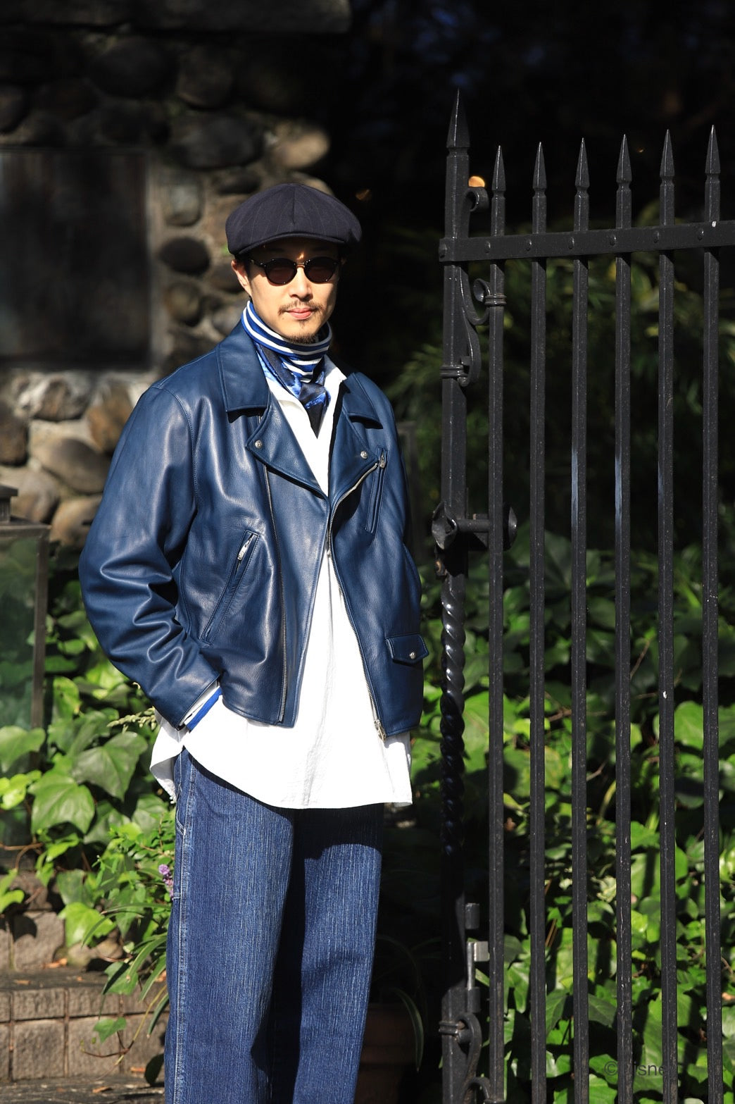PC RIDERS JACKET W / LOVE & PEACE SILVER