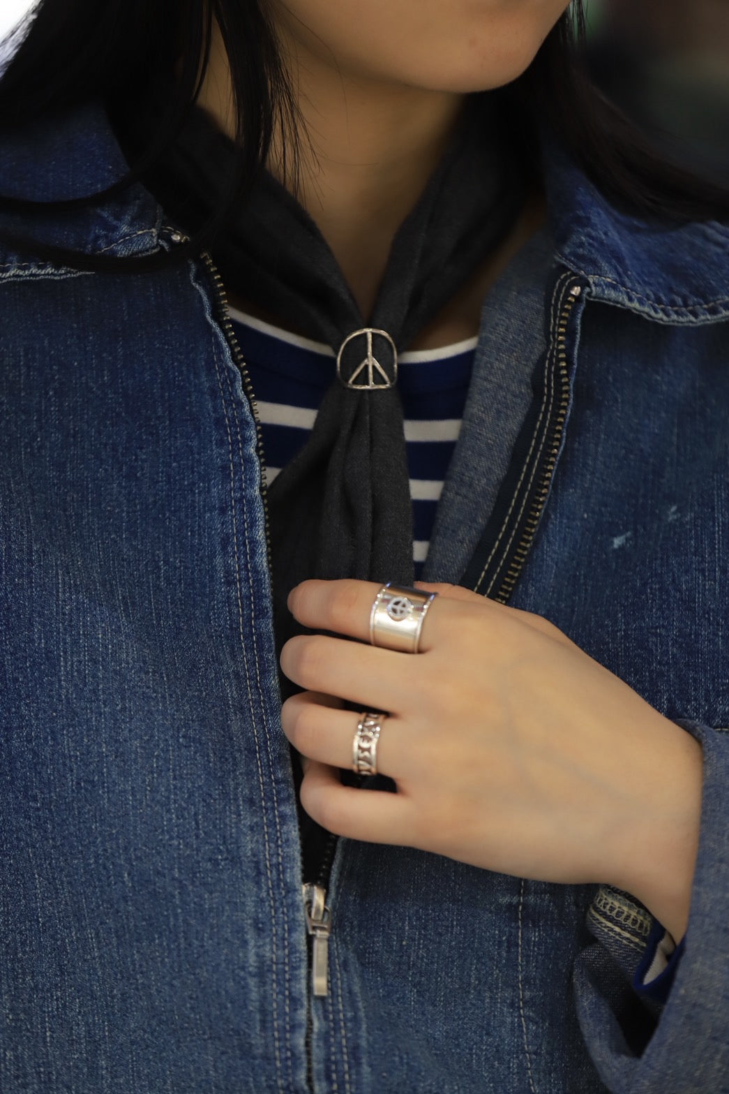 2WAY SCARF RING W / BANDANA