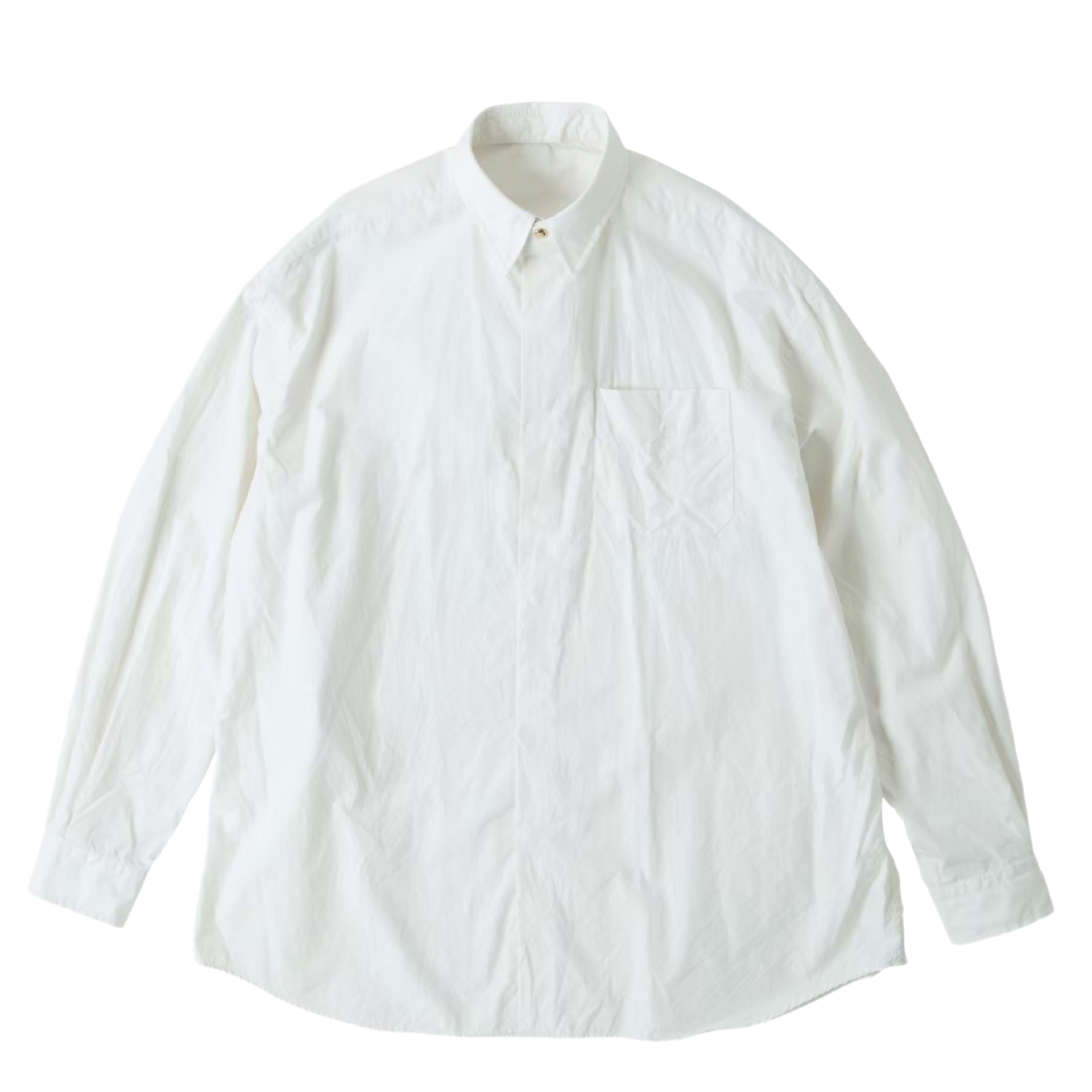 ALUMO The CLASIK ホワイト長袖シャツ GOLD SHIRT (ALUMO FABRIC 160/3)