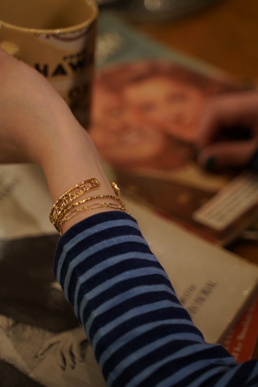 昼下がり GOLD CHAIN BRACELET S