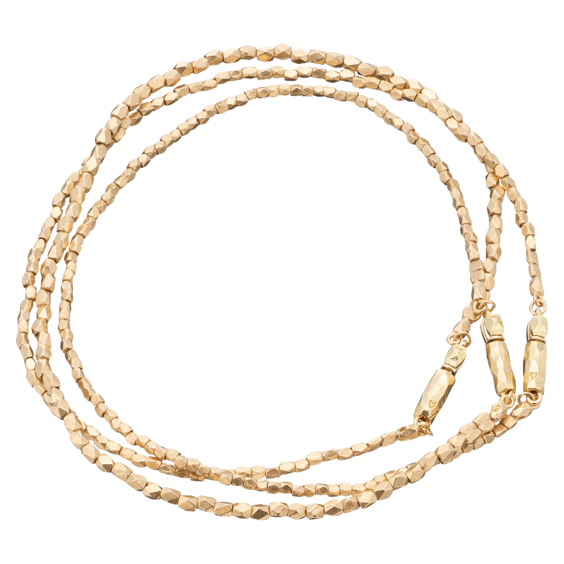 GOLD BEADS BRACELET MEDIUM 7.5