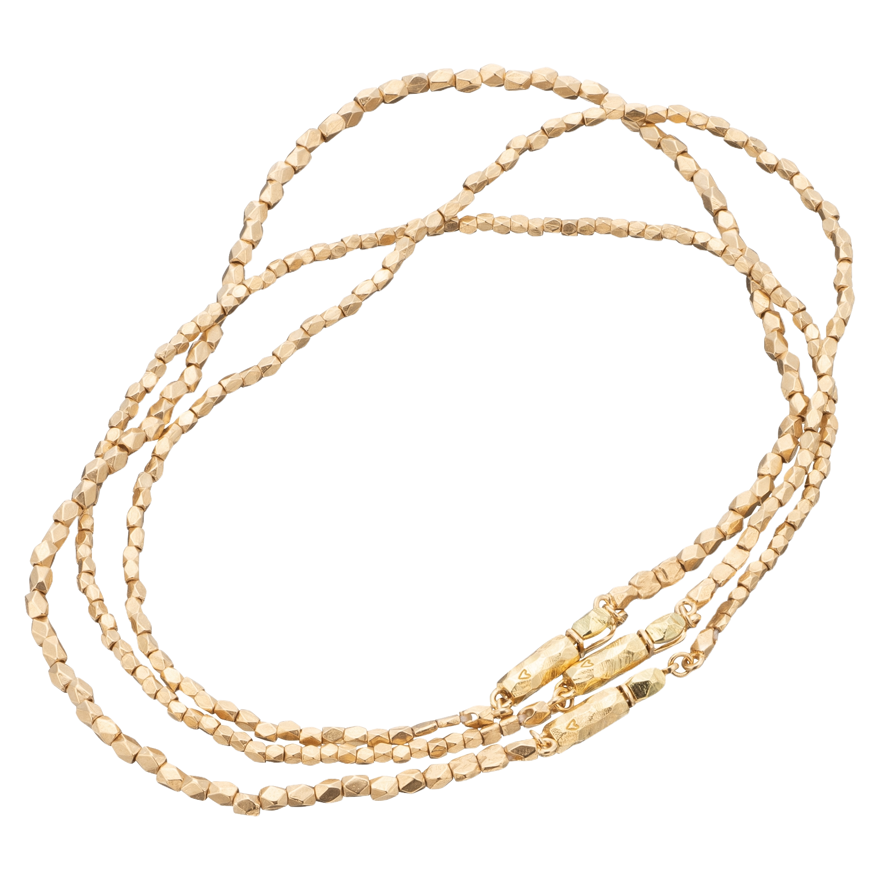 GOLD BEADS BRACELET MEDIUM 7.5