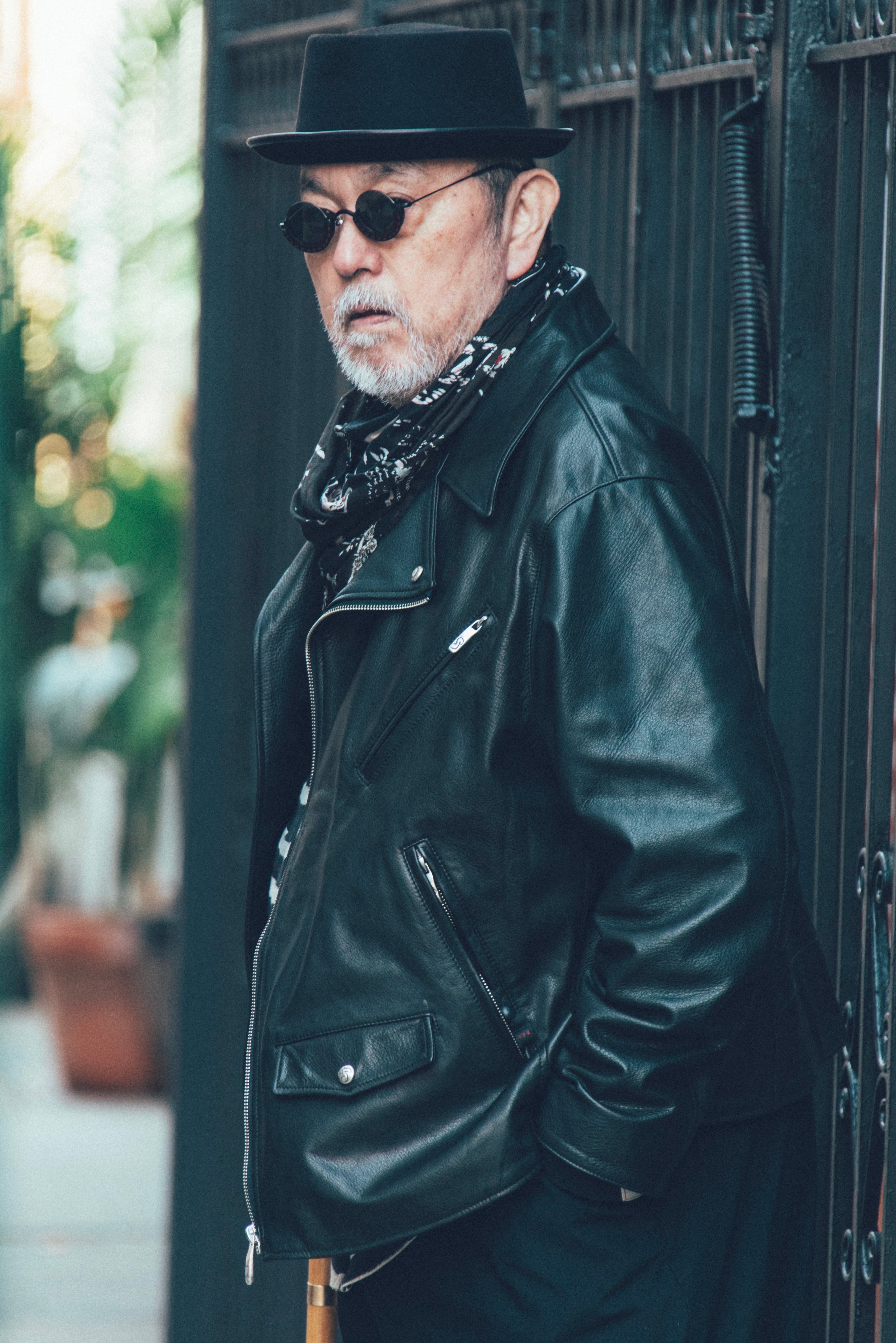 PC RIDERS JACKET W/LOVE & PEACE SILVER