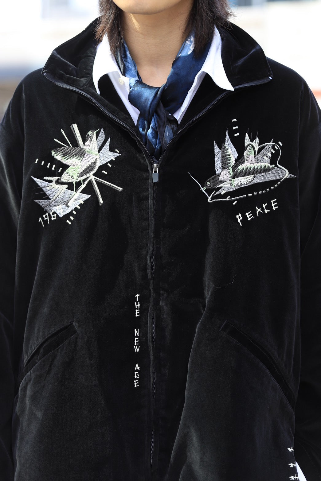 VELVETEEN HIPPIE SOUVENIR ZIP UP JACKET