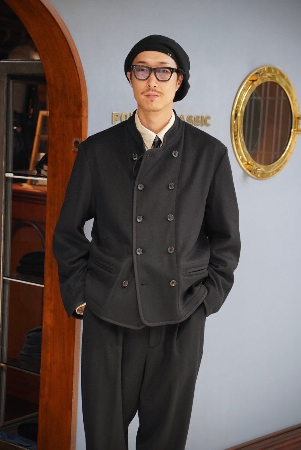 CASHMERE SHORT RIDERS JACKET (BABY CASH)