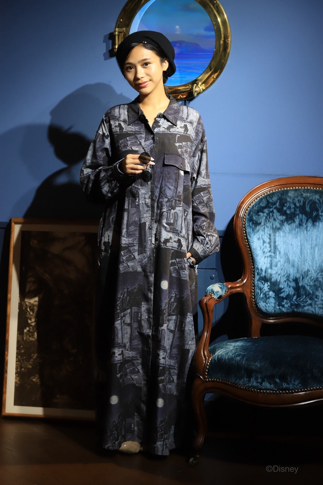 DISNEY / PC ALOHA COLLECTION ALOHA ROLL UP SHIRT DRESS / THE ARISTOCATS