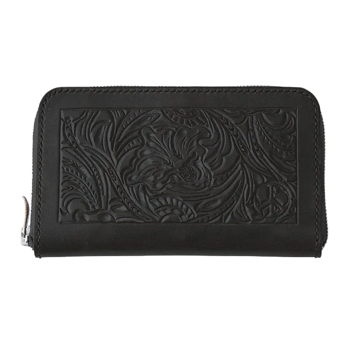 HAND CARVED LEATHER 天国と地獄 LONG WALLET BY KICHIZO