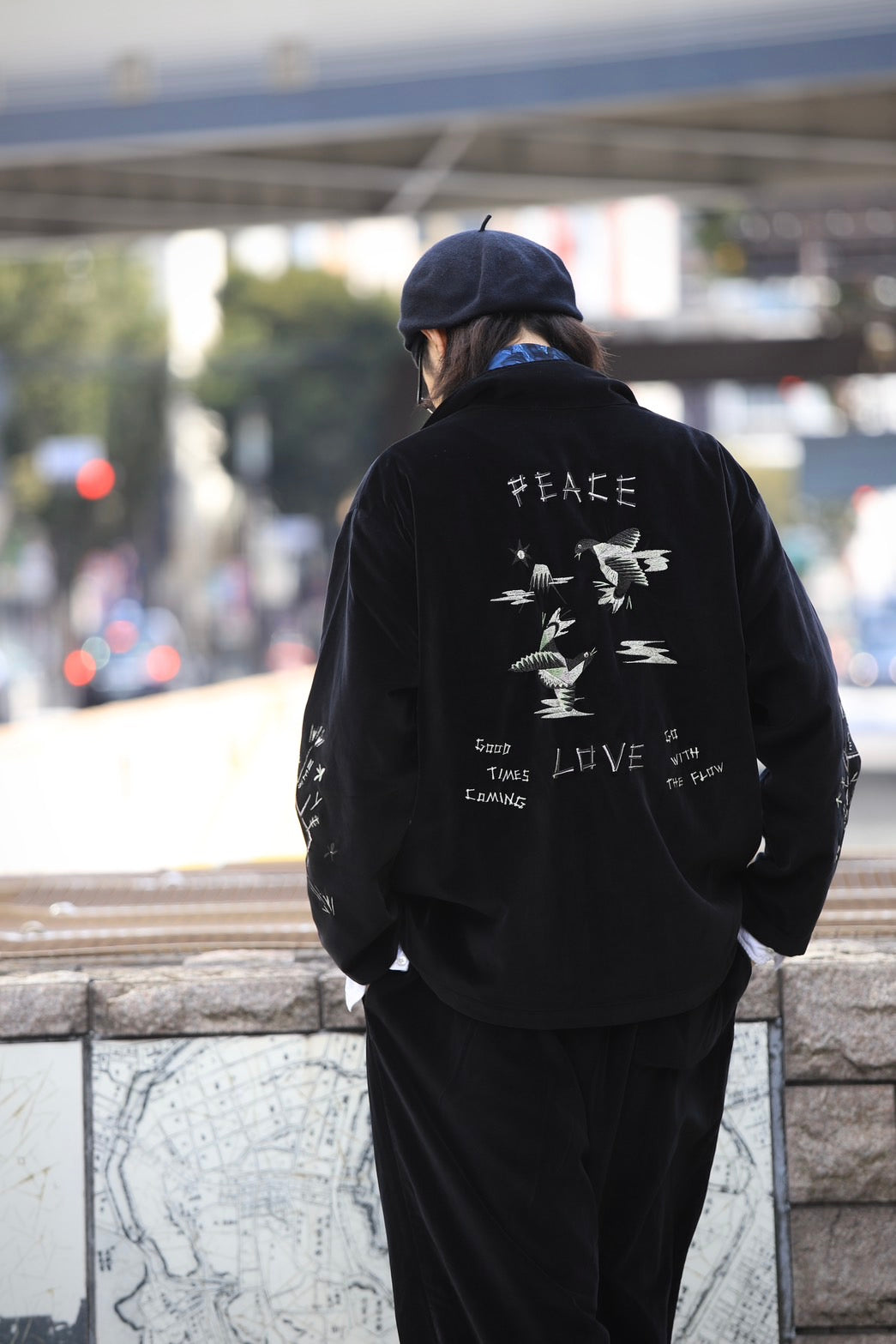 VELVETEEN HIPPIE SOUVENIR ZIP UP JACKET