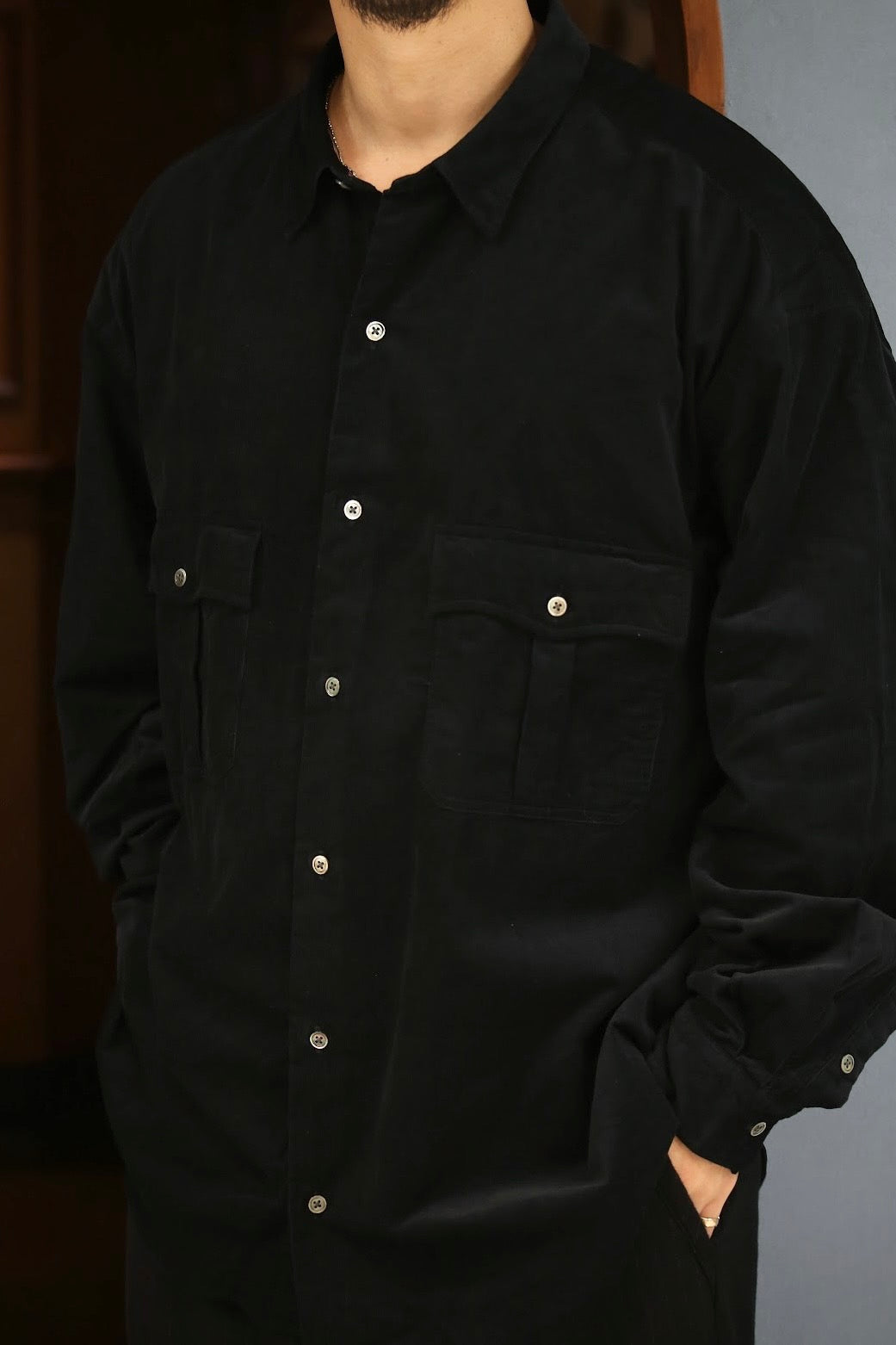 ROLL UP ORGANIC CORDUROY SHIRT