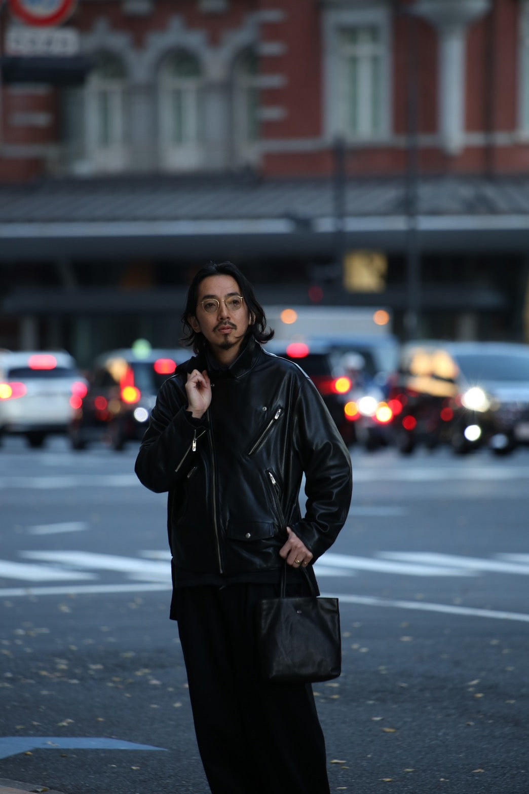 PC RIDERS JACKET W/LOVE & PEACE SILVER