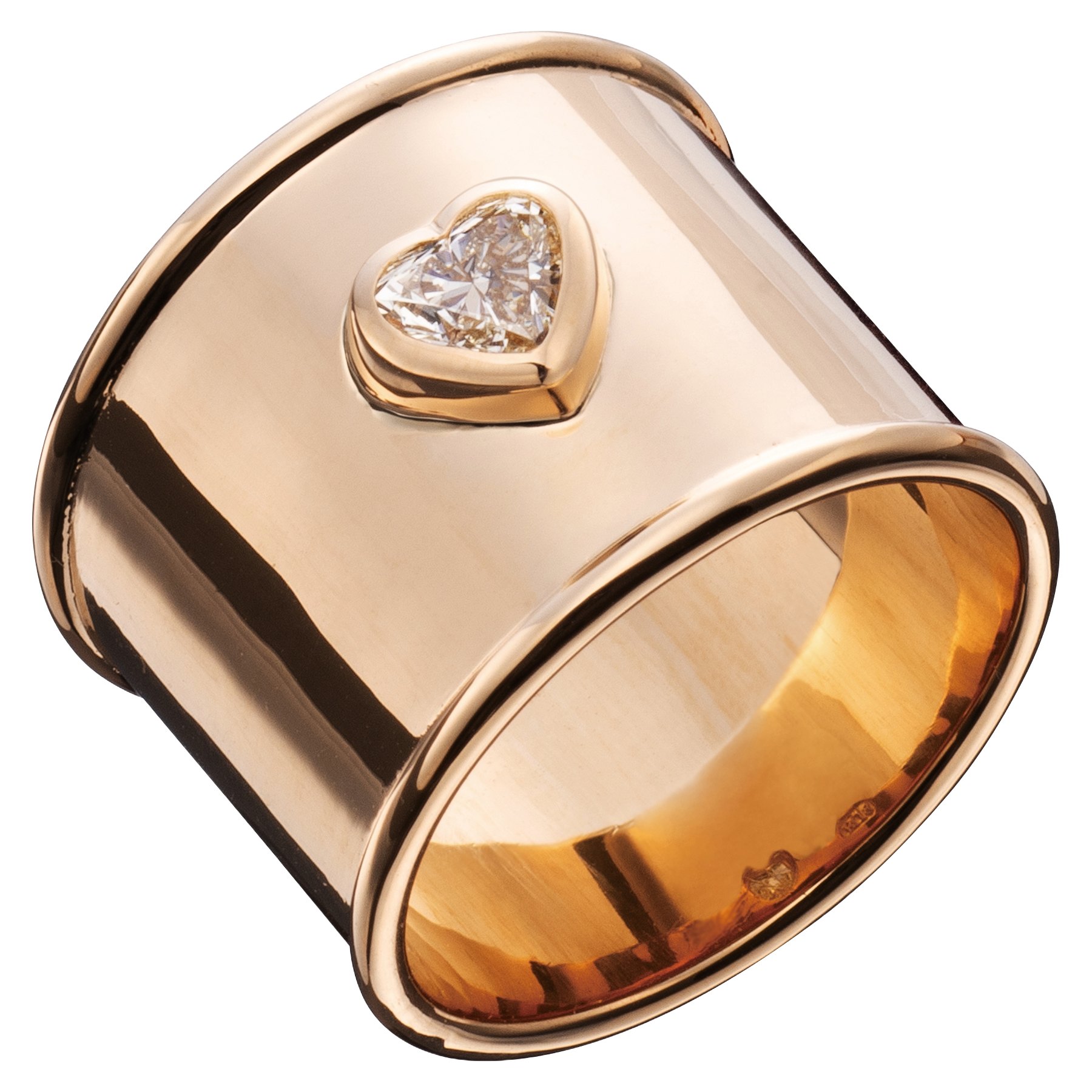 "GINZA EXCLUSIVE" HEART DIAMOND GOLD RING