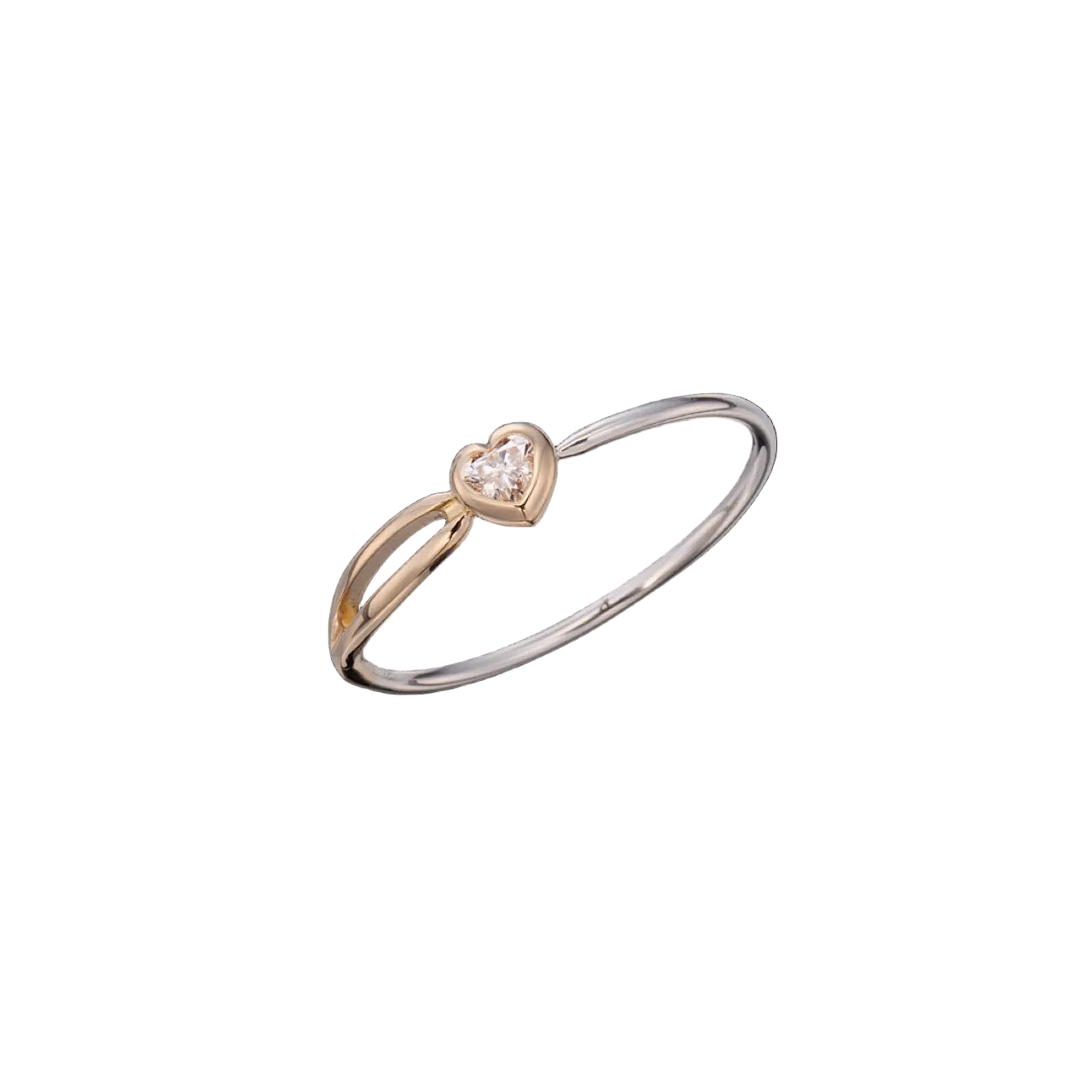 HEART DIAMOND NEEDLE RING Ⅱ