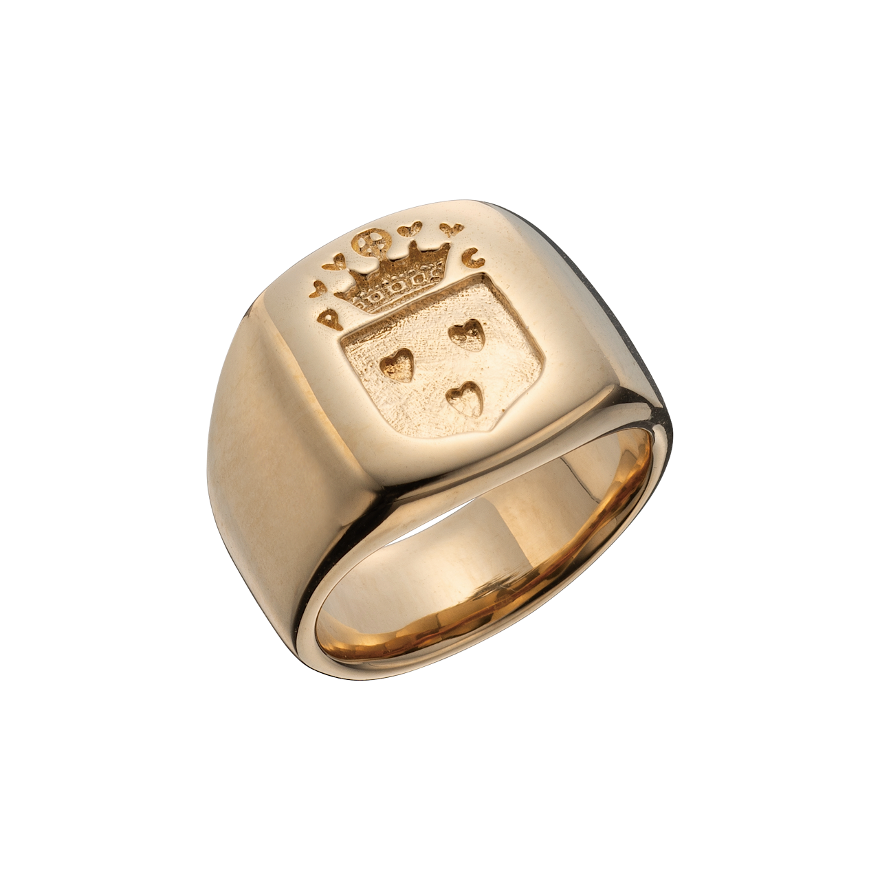 "GINZA EXCLUSIVE" CROWN SIGNET GOLD RING