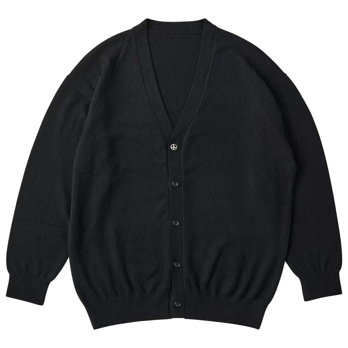 CASHMERE KNIT CARDIGAN W / SILVER BUTTON (BABY CASH)